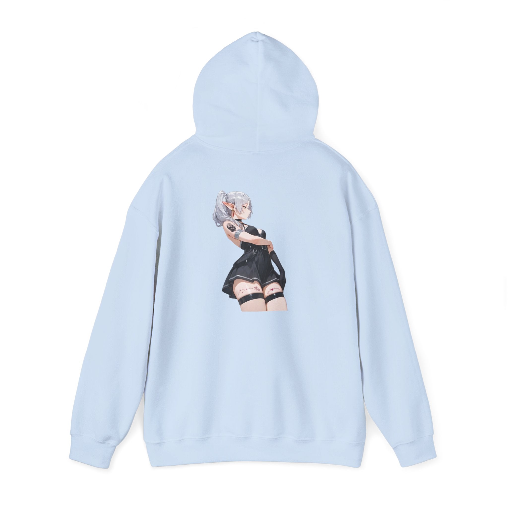 Sexy Frieren Tattooed Black Outfit Unisex Heavy Blend™ Hooded Sweatshirt