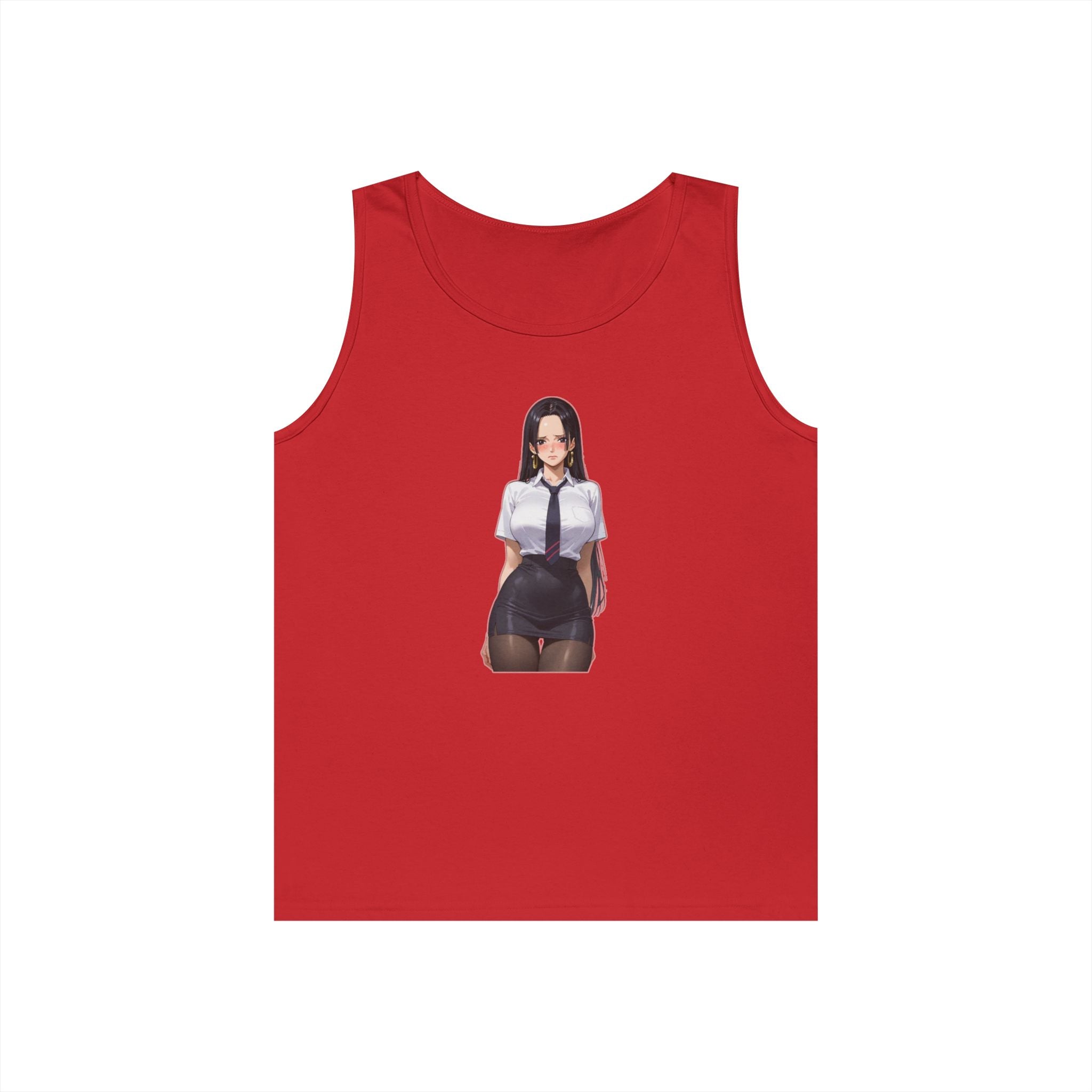 Nico Robin Office Lady Blushing Heavy Cotton Tank Top
