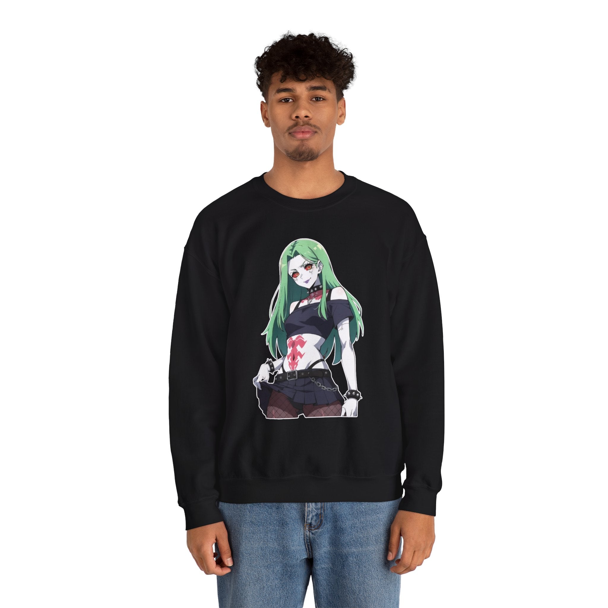 Rebecca Cyberpunk Futuristic Unisex Heavy Blend™ Crewneck Sweatshirt