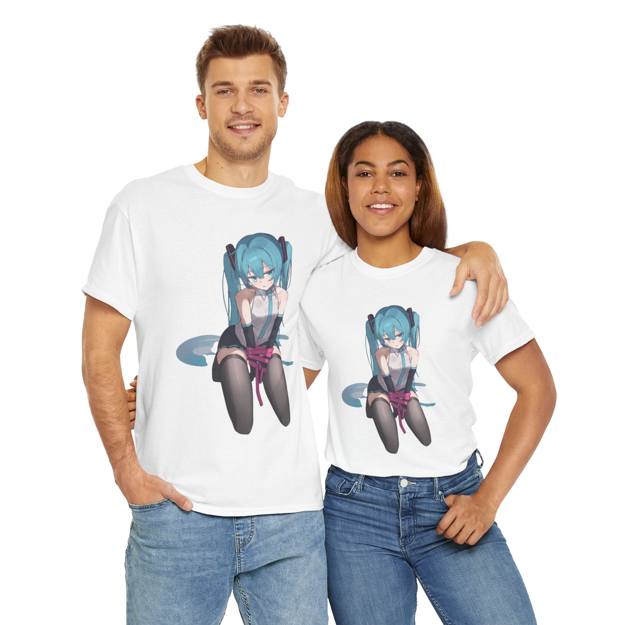 Hatsune Miku Bound Cute Anime Unisex Heavy Cotton Tee