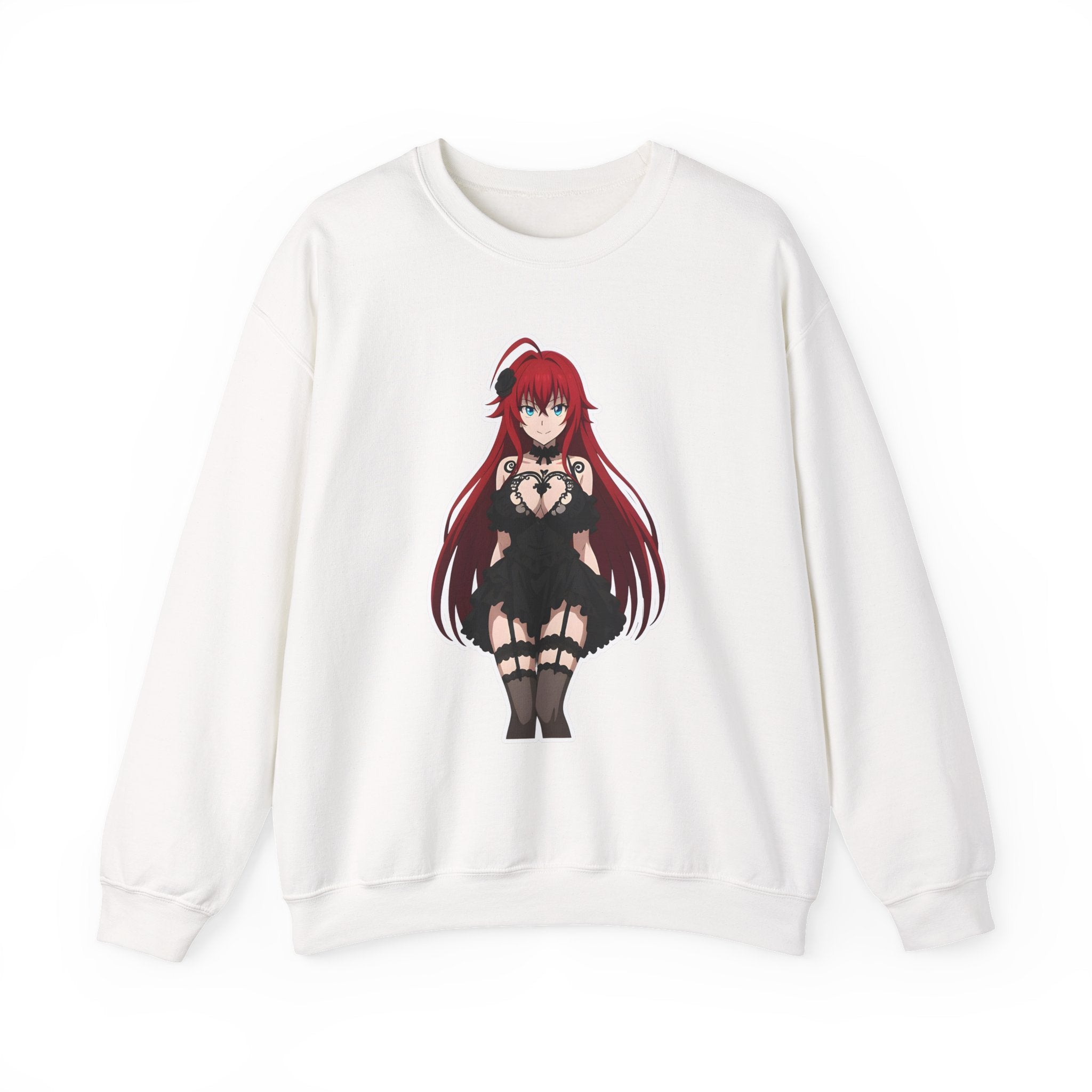 Rias Gremory Gothic Style Waifu Unisex Heavy Blend™ Crewneck Sweatshirt