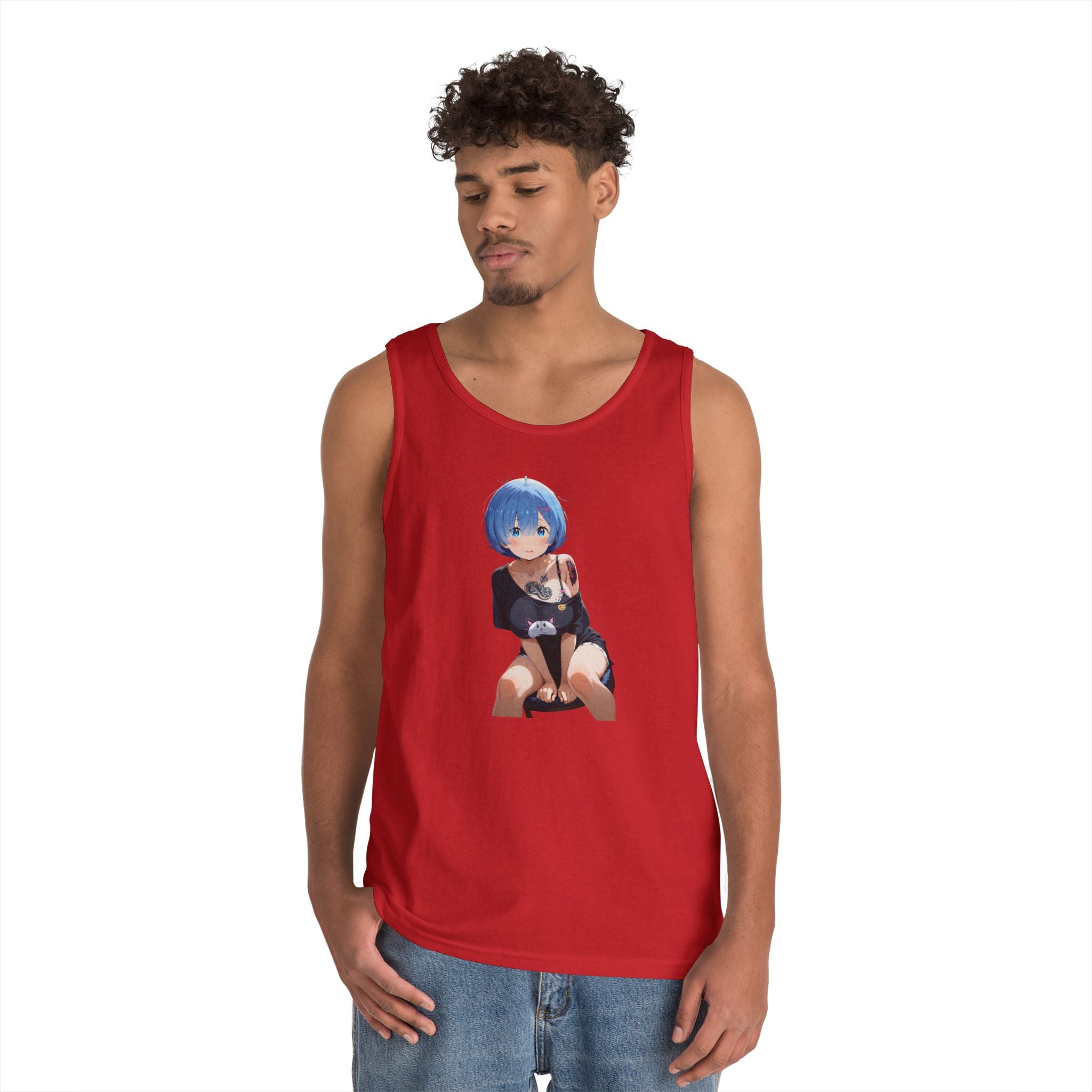 Sexy Rem Tattooed Heavy Cotton Tank Top