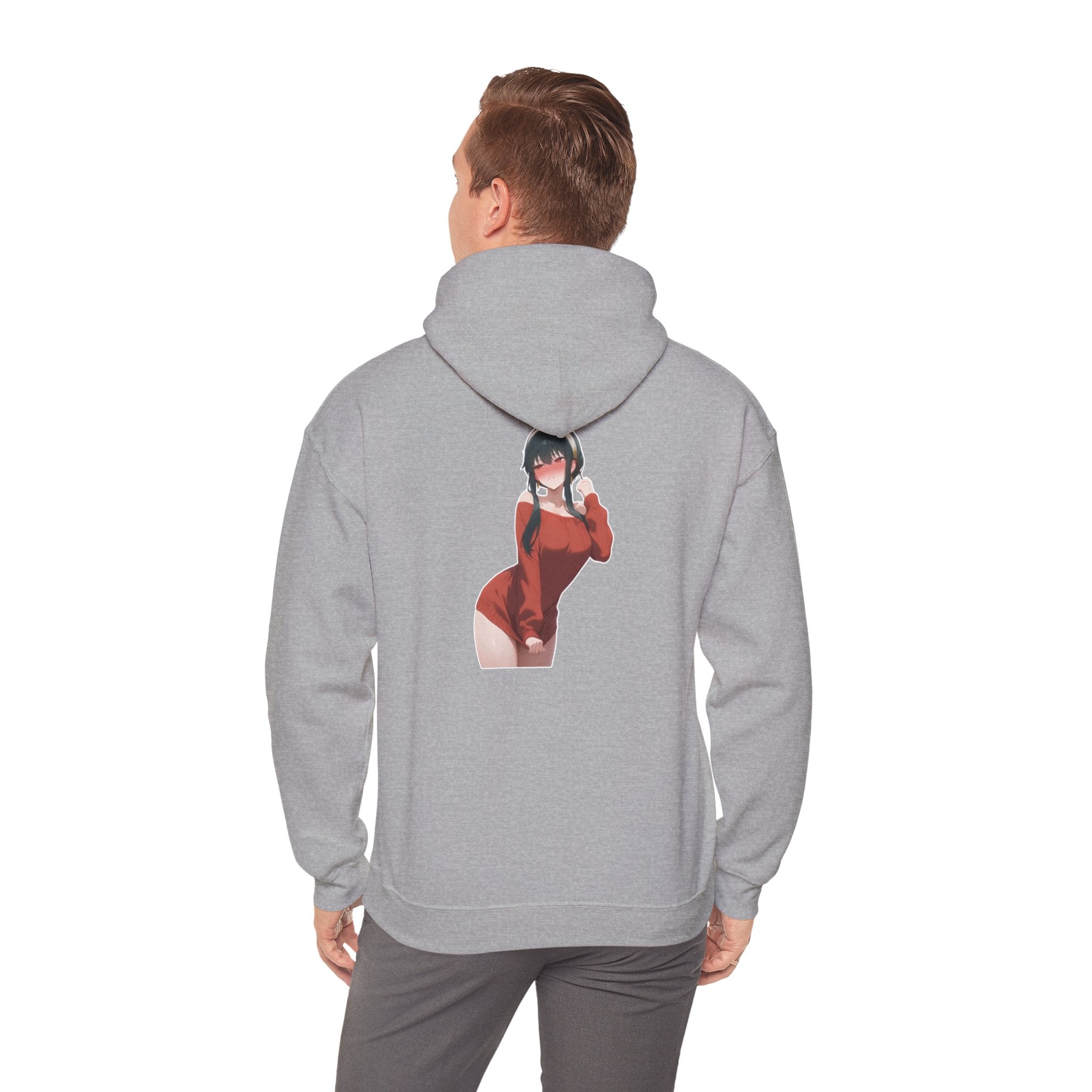Yor Forger Blushing Waifu Unisex Heavy Blend™ Hooded Sweatshirt