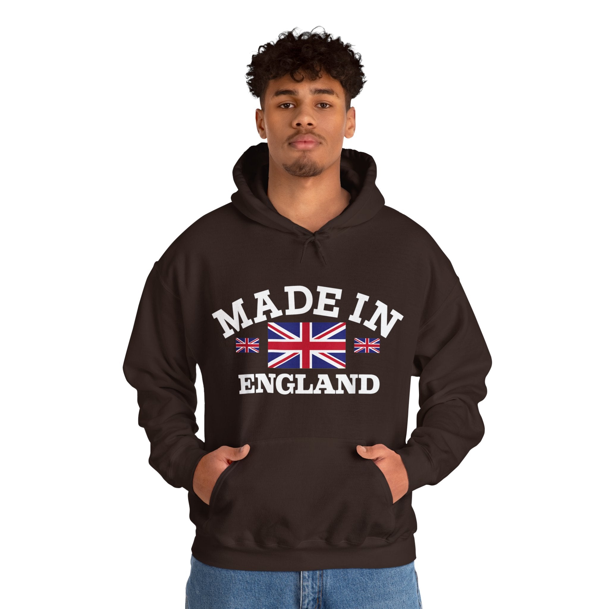 Made in England British Flag Union Jack Unisex Heavy Blend™ Hooded Sweatshirt