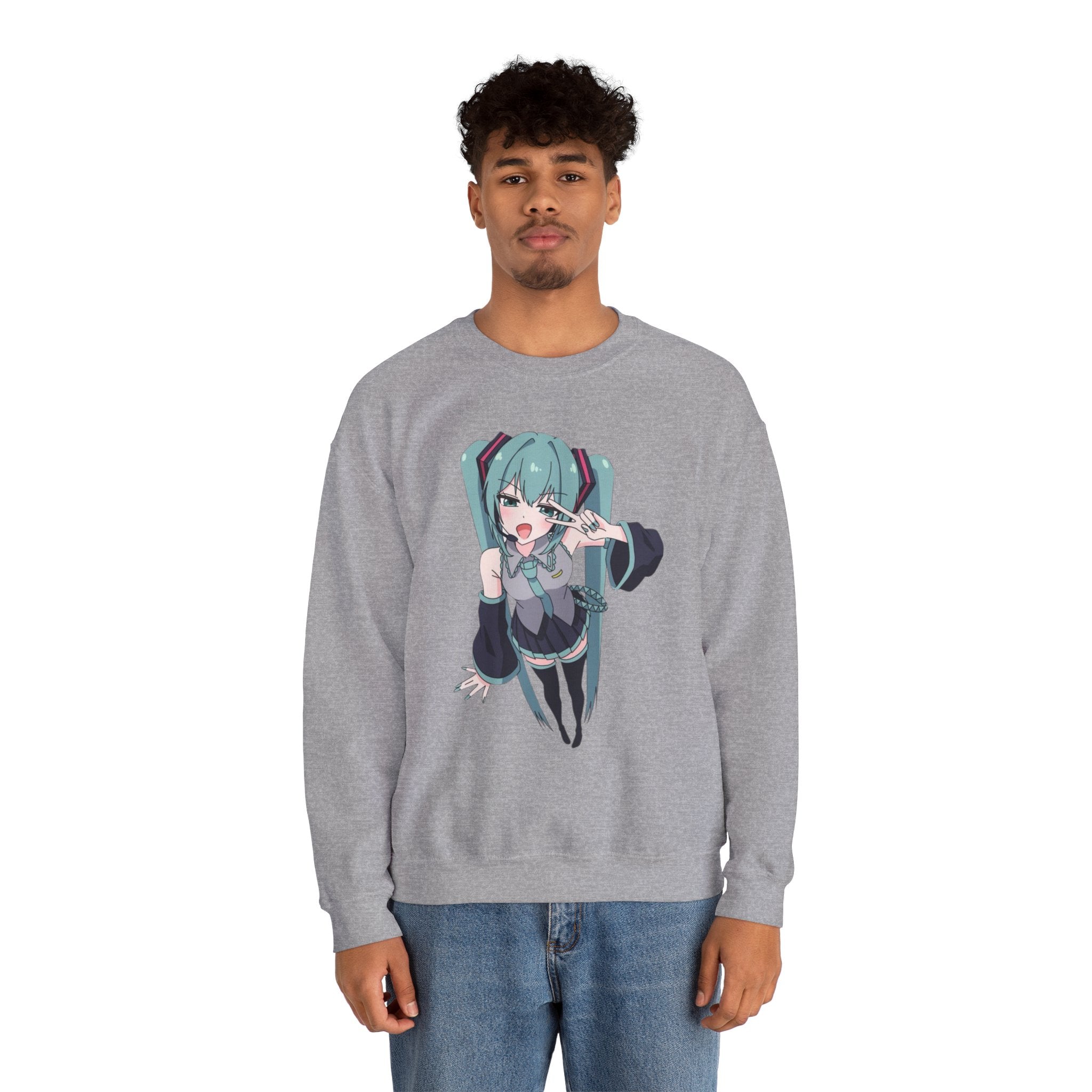 Hatsune Miku Unisex Heavy Blend™ Crewneck Sweatshirt