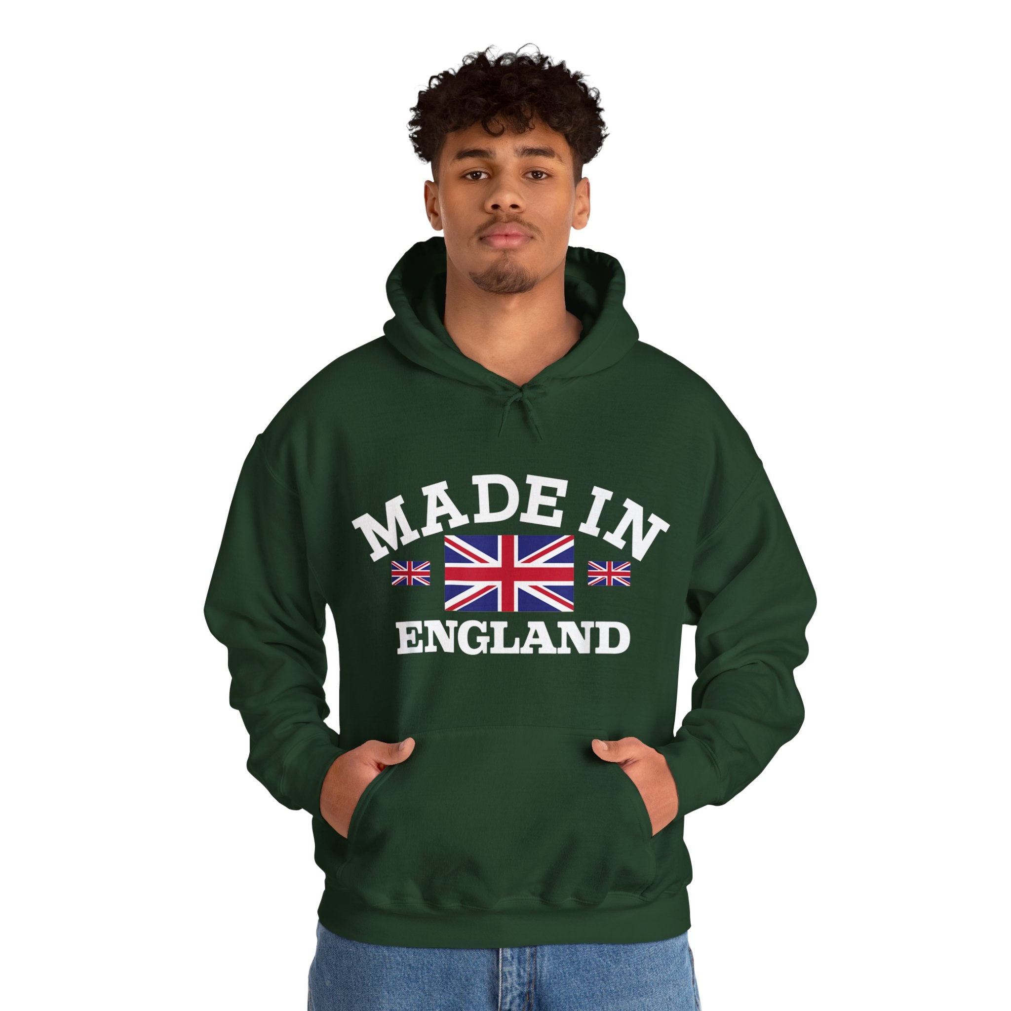 Made in England British Flag Union Jack Unisex Heavy Blend™ Hooded Sweatshirt