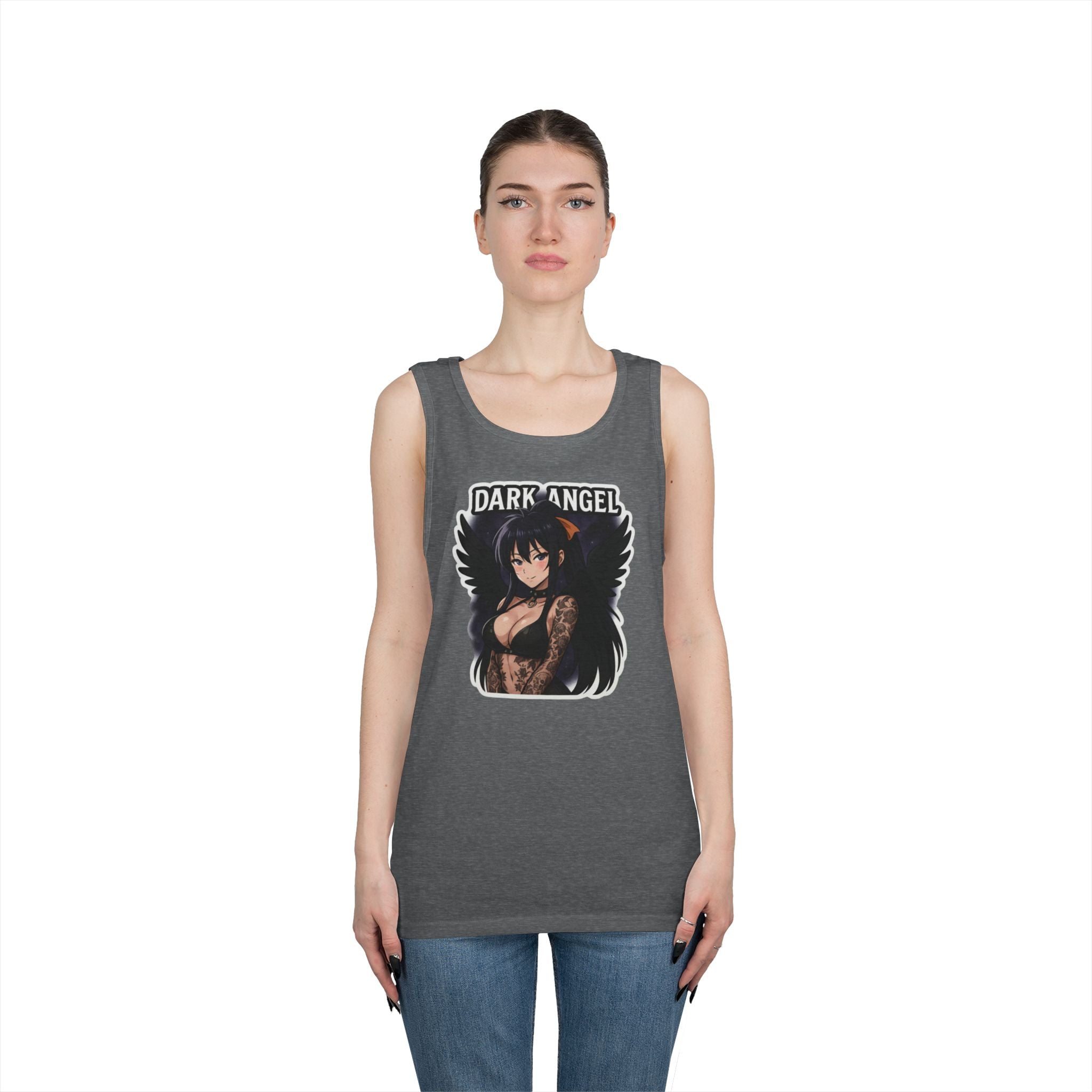 Akeno Himejima Dark Angel Heavy Cotton Tank Top
