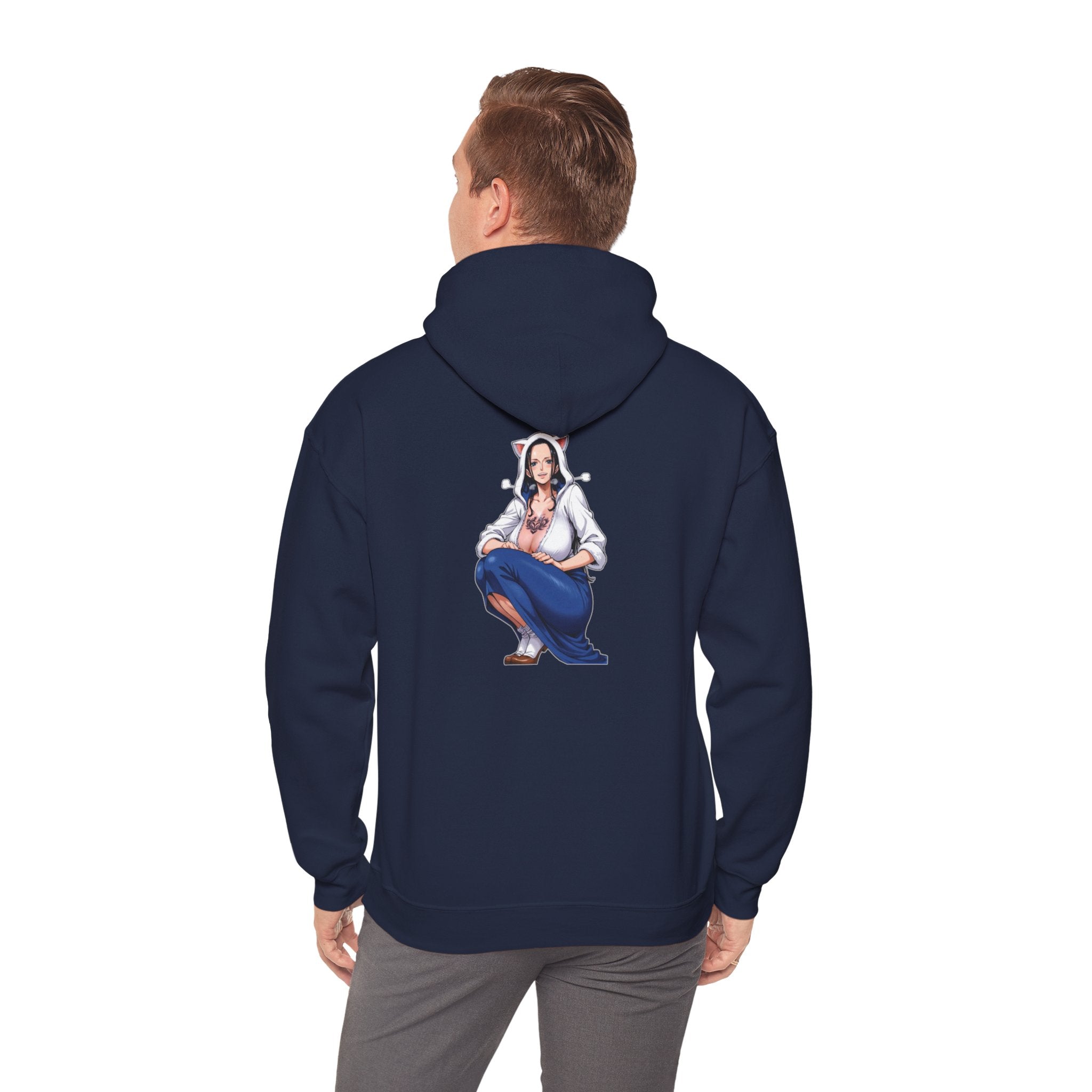 Nico Robin Catgirl Casual Anime Unisex Heavy Blend™ Hooded Sweatshirt