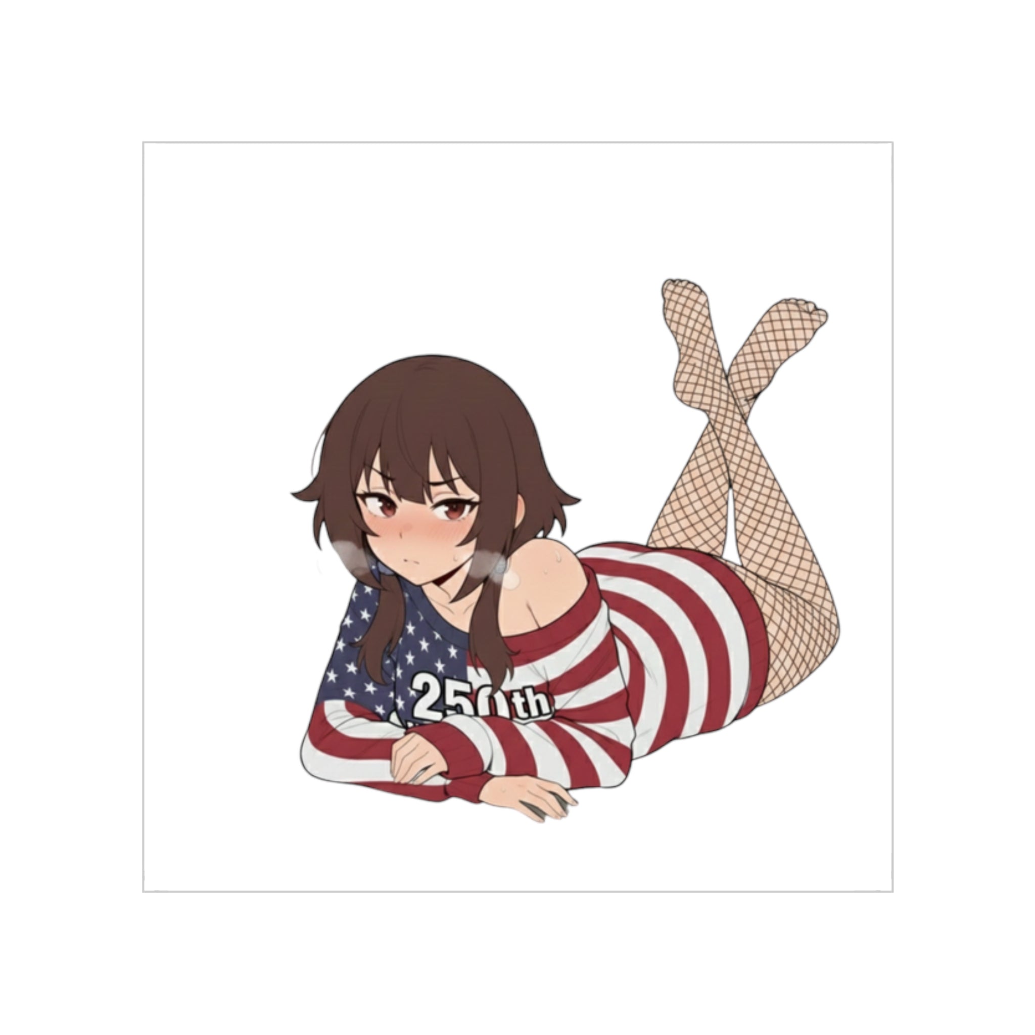 Ayase Momo Lie Cansual Sexy Waifu Sticker