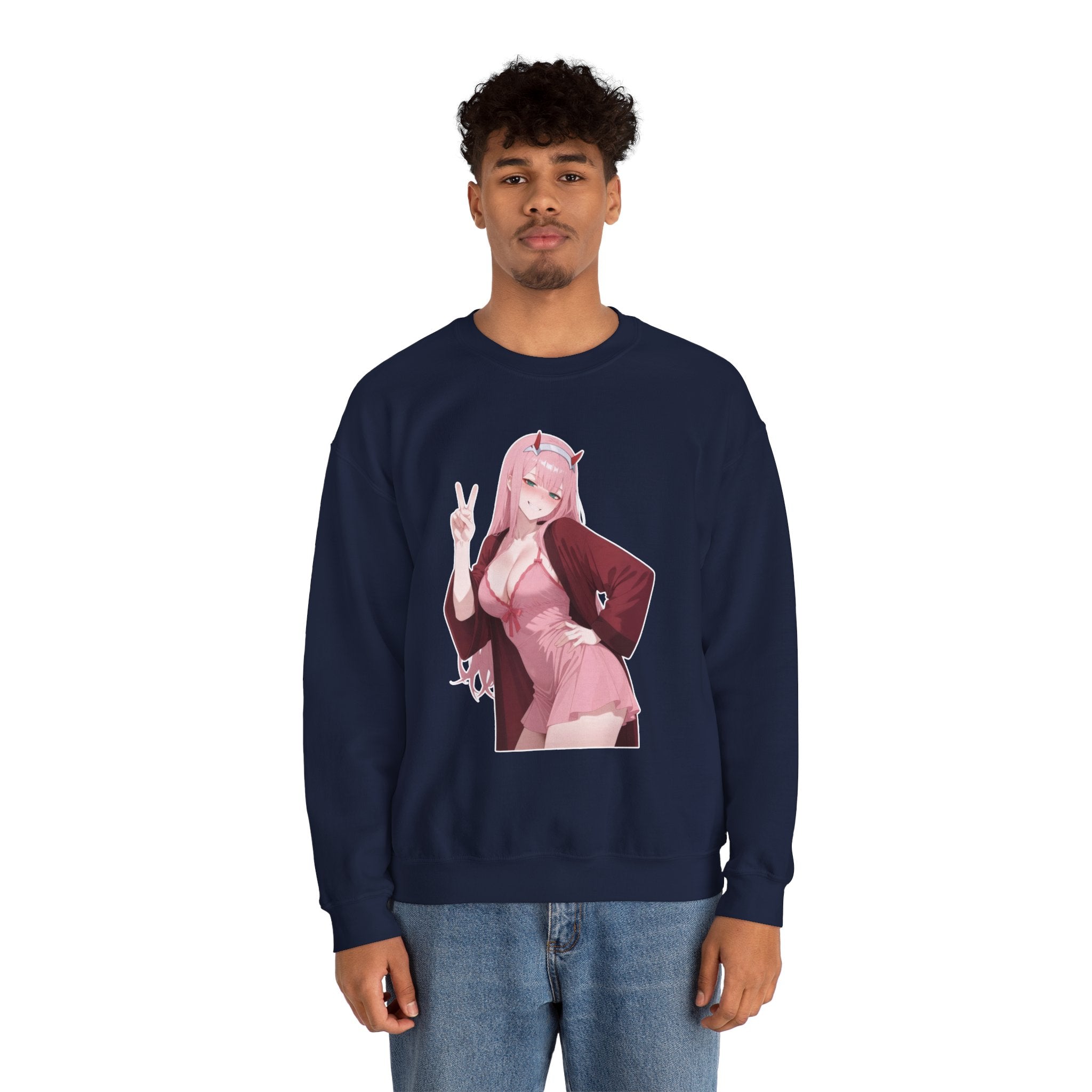 Zero Two Unisex Heavy Blend™ Crewneck Sweatshirt