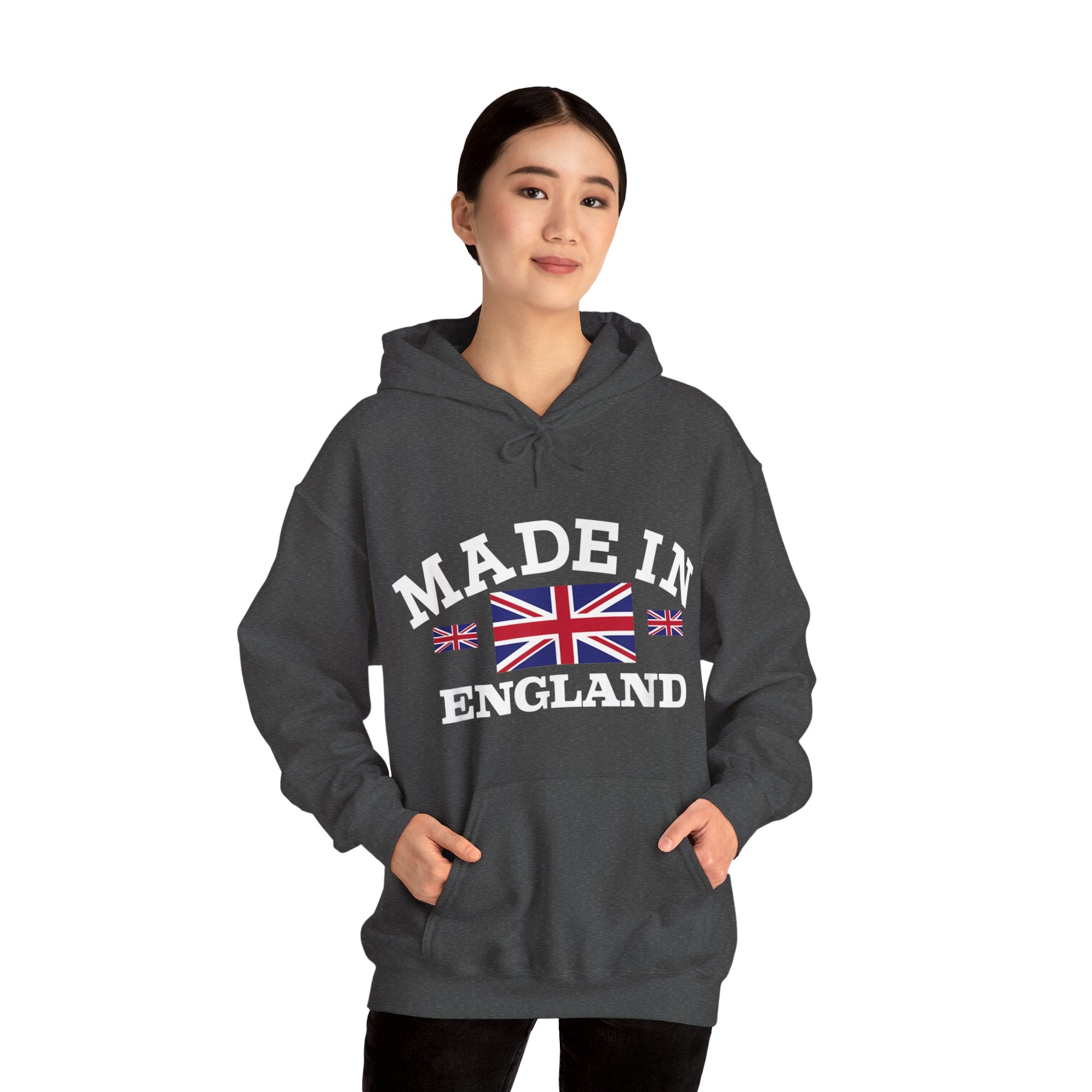 Made in England British Flag Union Jack Unisex Heavy Blend™ Hooded Sweatshirt