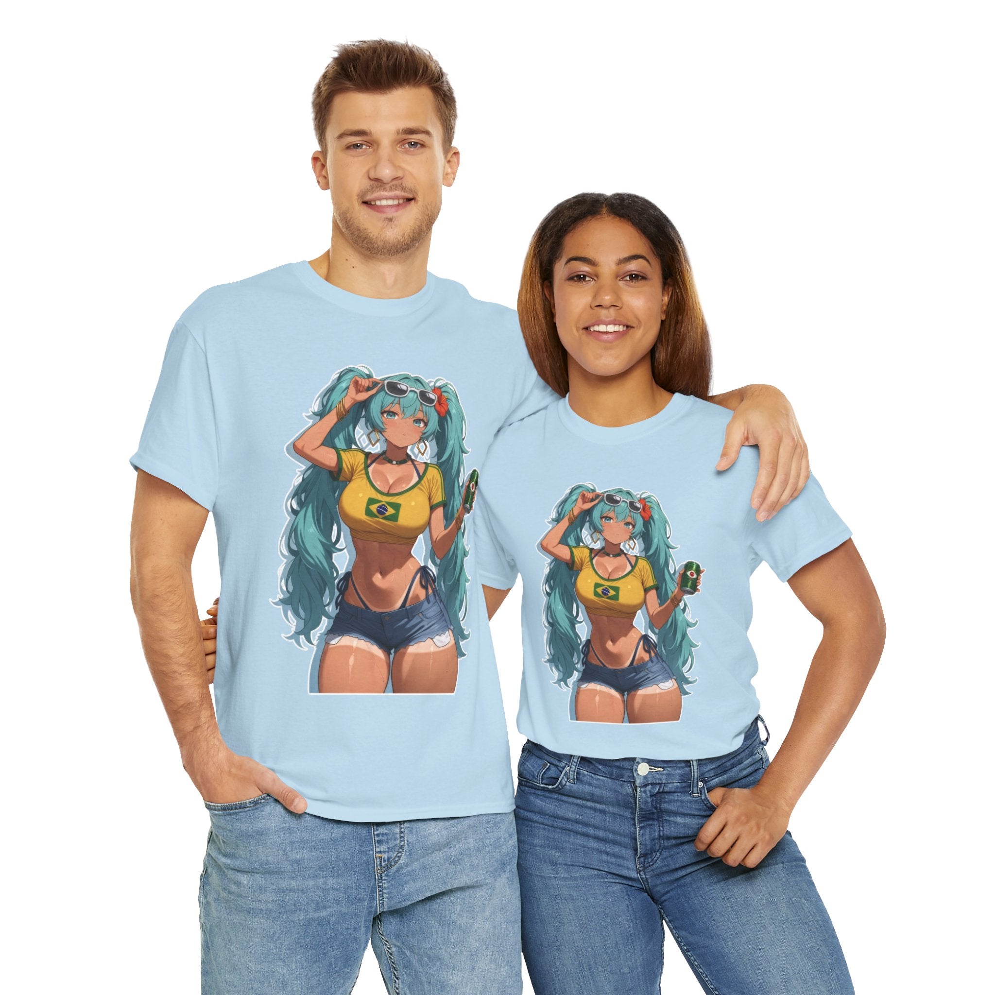 Hatsune Miku Brazil Girl Unisex Heavy Cotton Tee