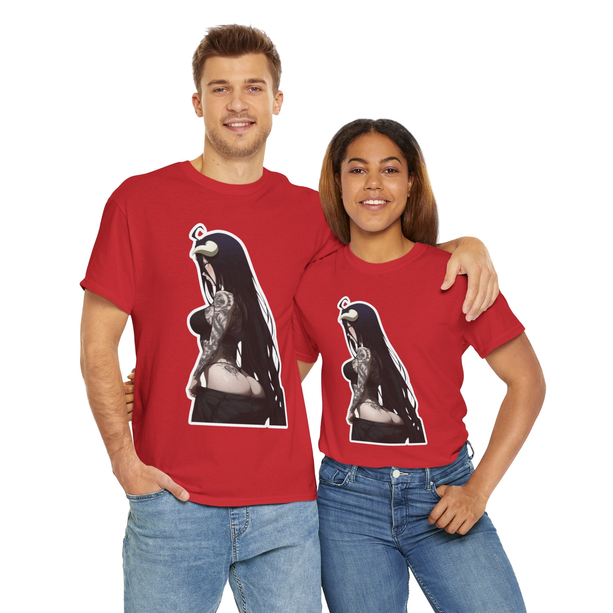 Albedo From Overlord Gothic Tattooed Unisex Heavy Cotton Tee