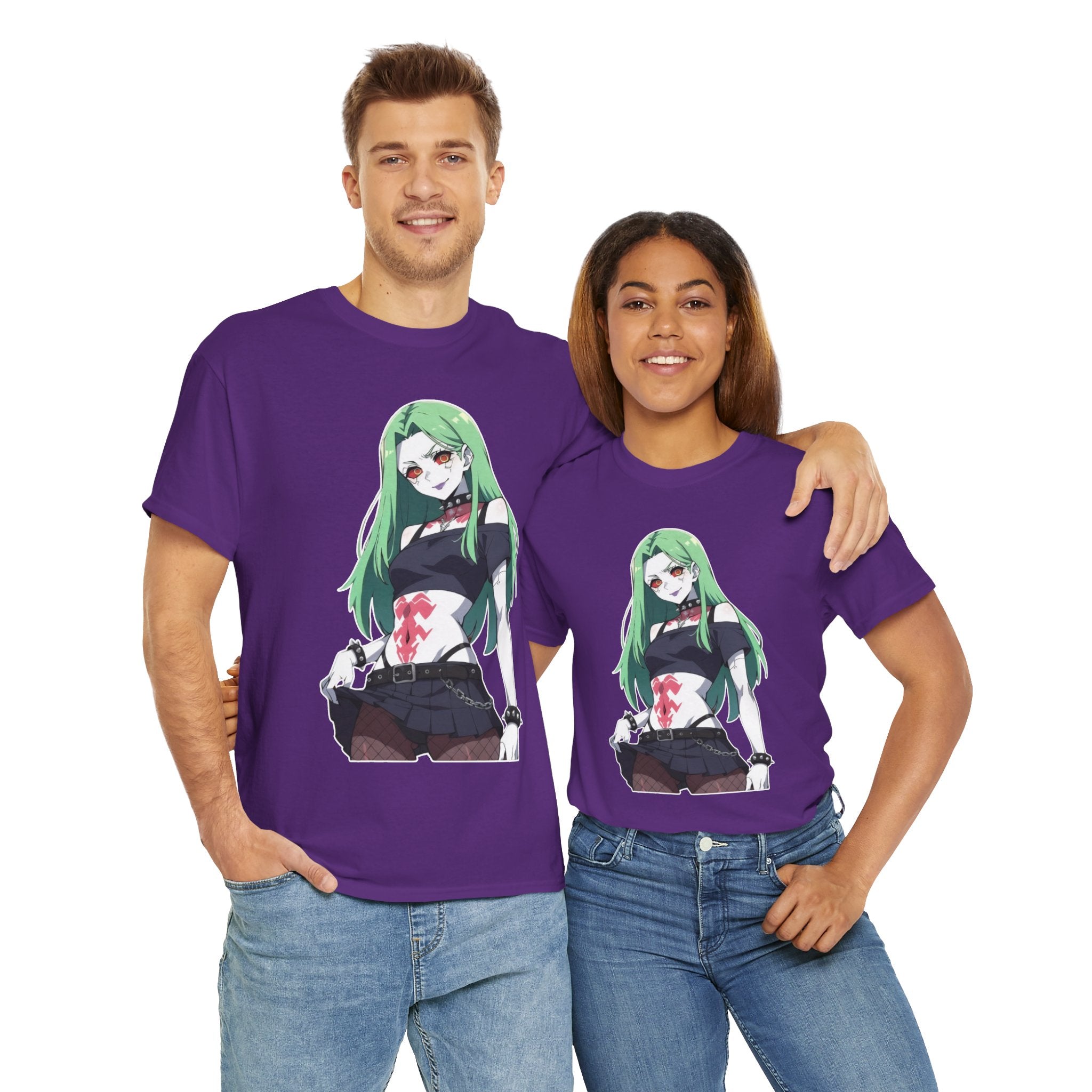 Rebecca Cyberpunk Futuristic Unisex Heavy Cotton Tee