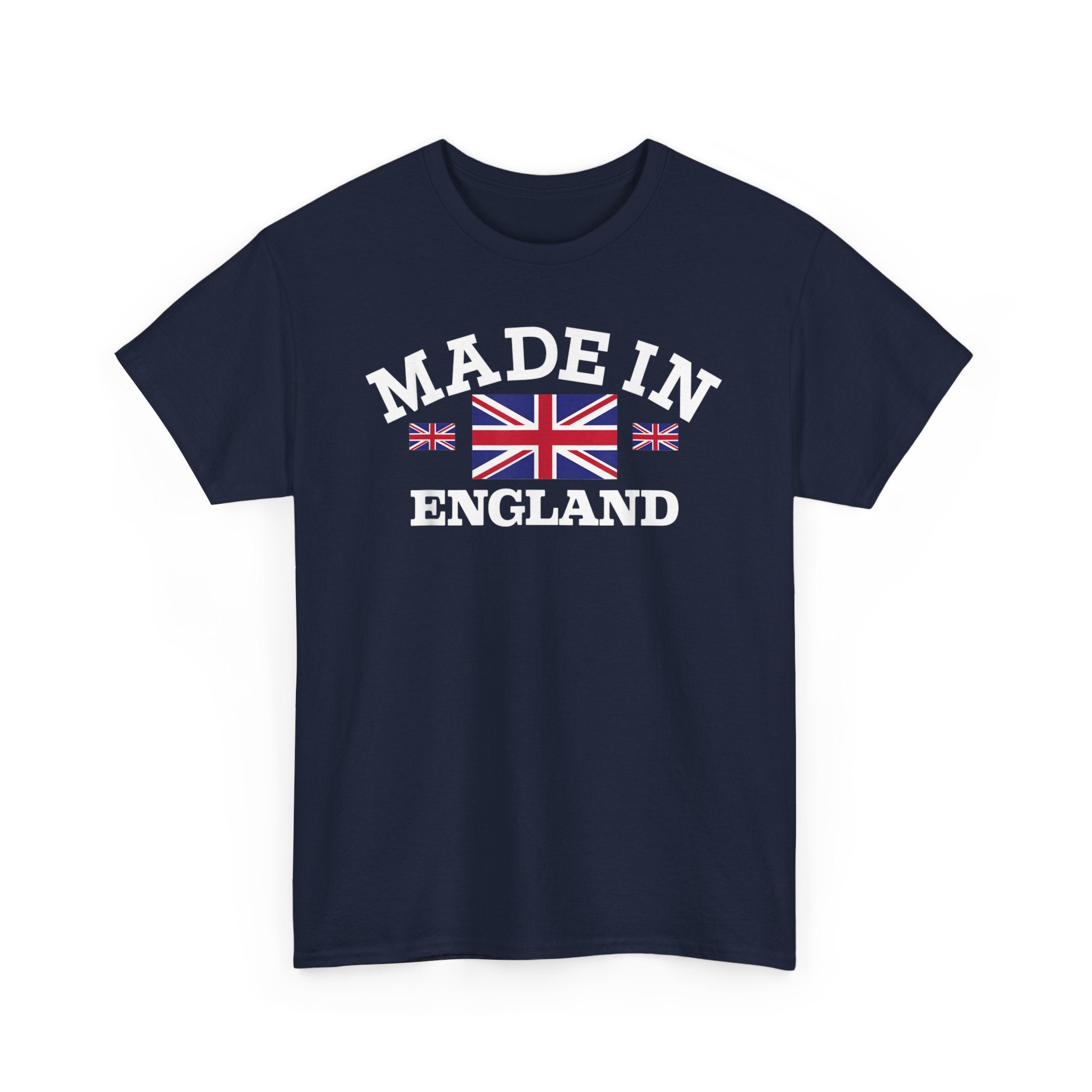 Made in England British Flag Union Jack Unisex Heavy Cotton Tee