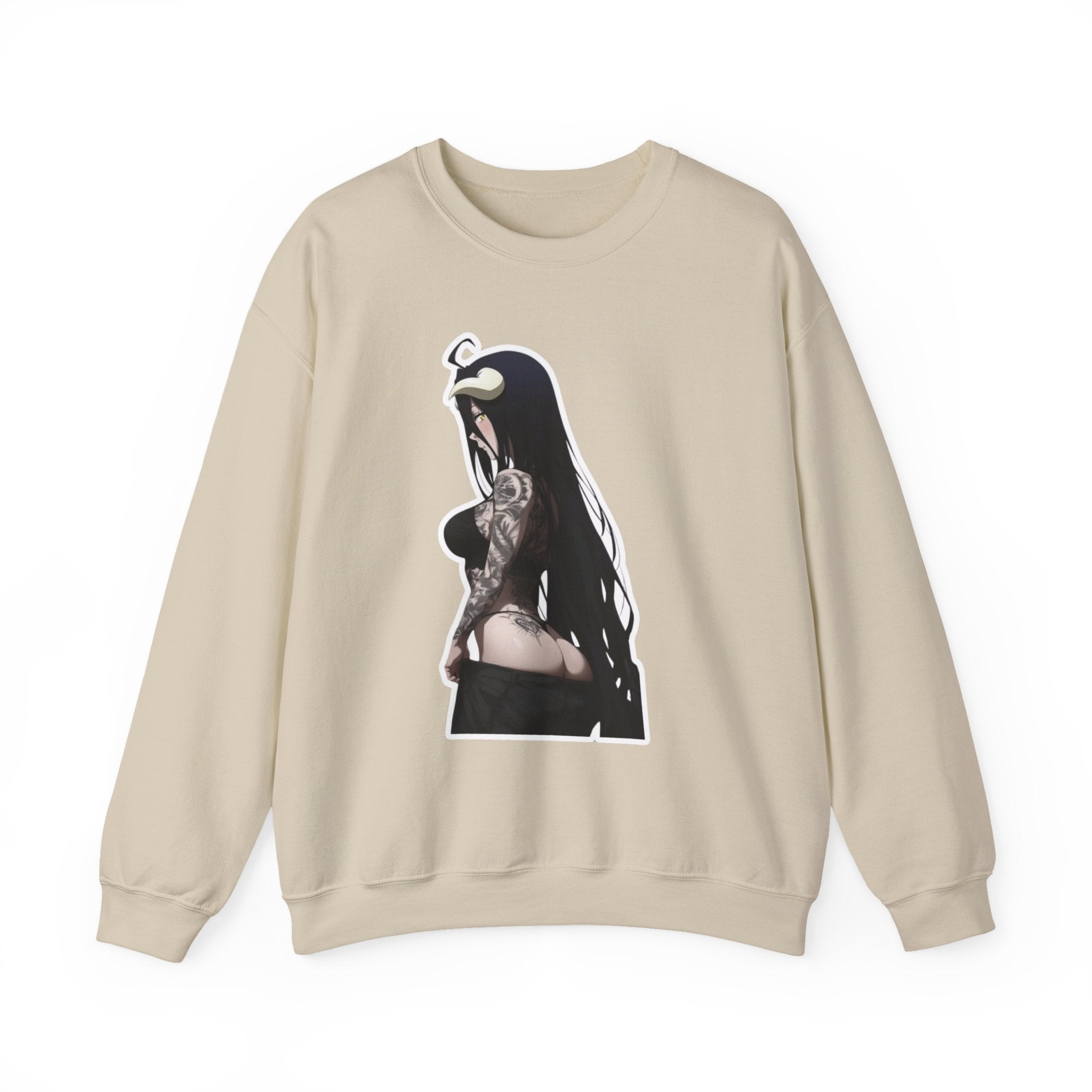 Albedo From Overlord Gothic Tattooed Unisex Heavy Blend™ Crewneck Sweatshirt