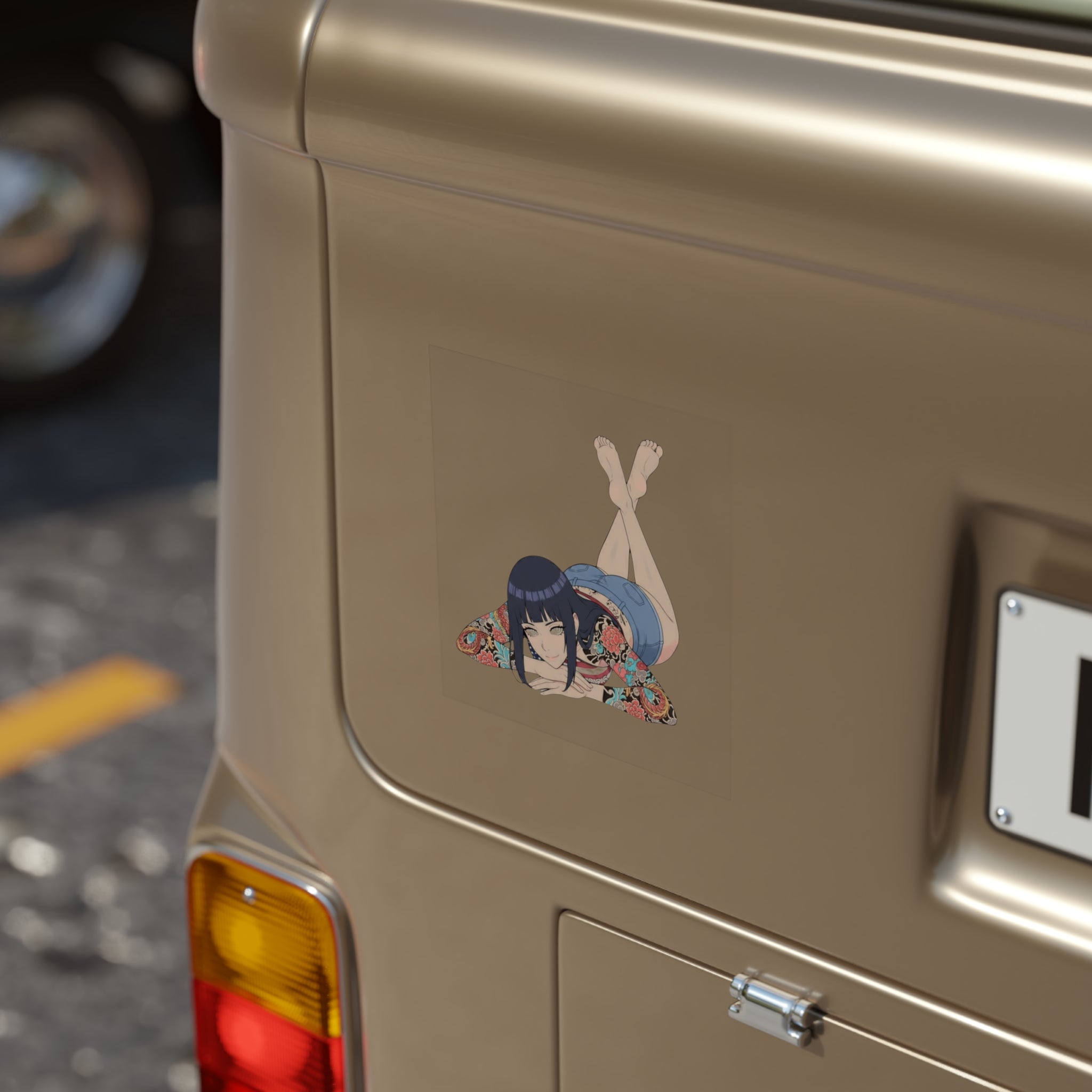 Hyuga Hinata Lie Tattoo Waifu Sticker