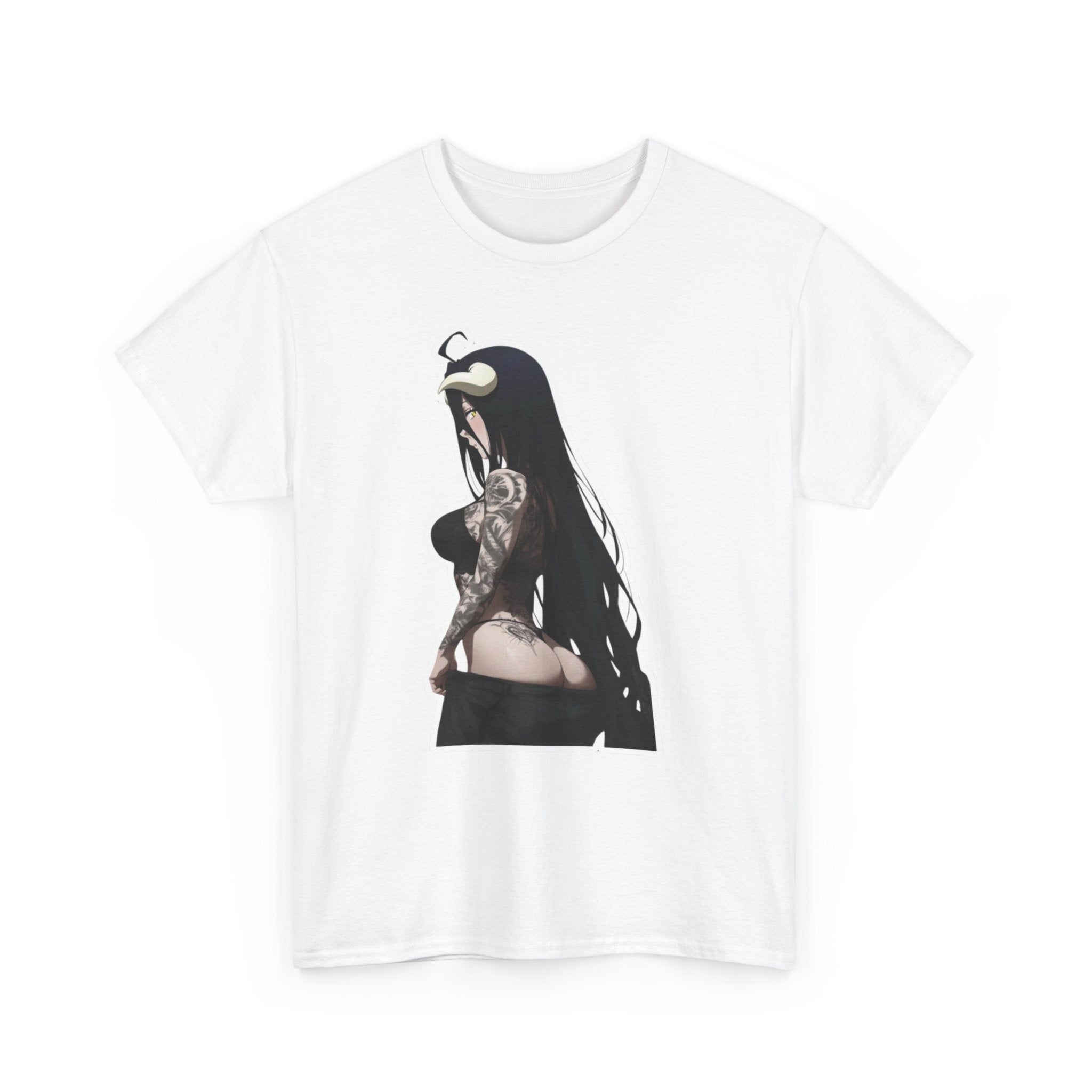Albedo From Overlord Gothic Tattooed Unisex Heavy Cotton Tee