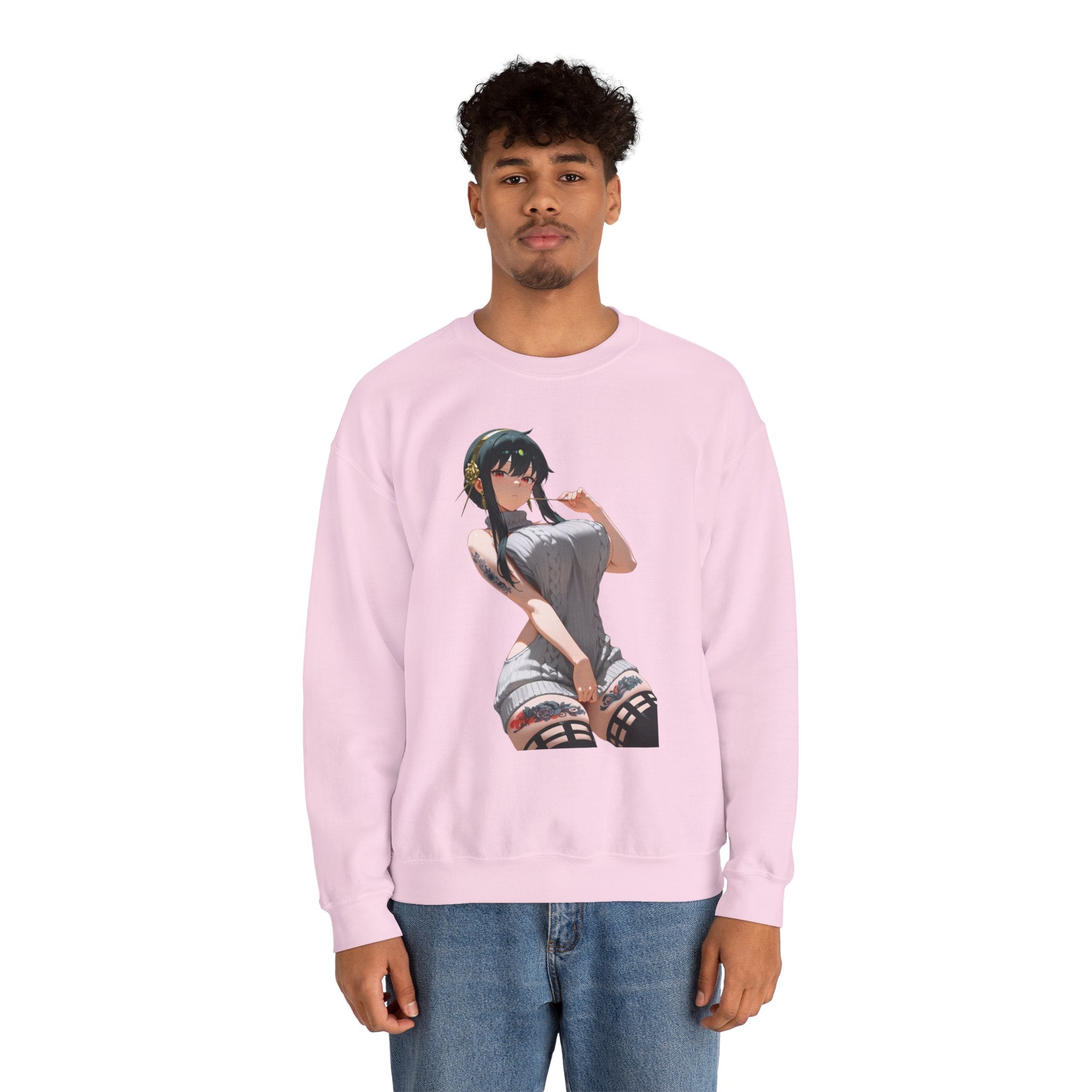 Yor Forger Sexy Tattooed Unisex Heavy Blend™ Crewneck Sweatshirt