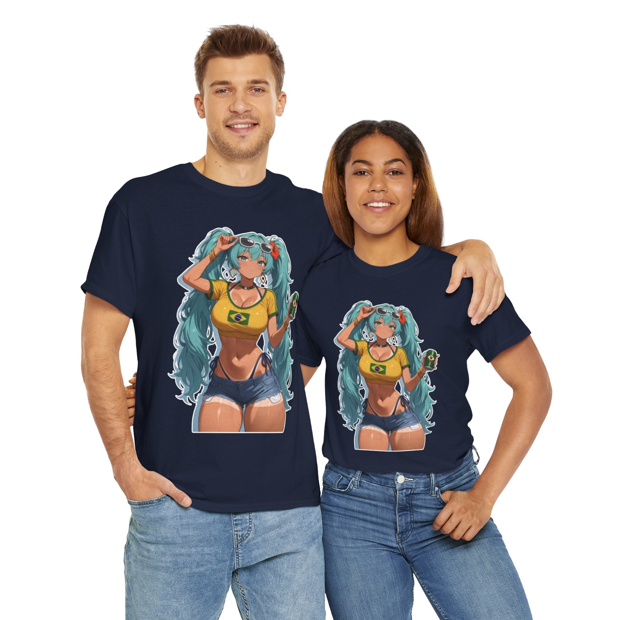 Hatsune Miku Brazil Girl Unisex Heavy Cotton Tee