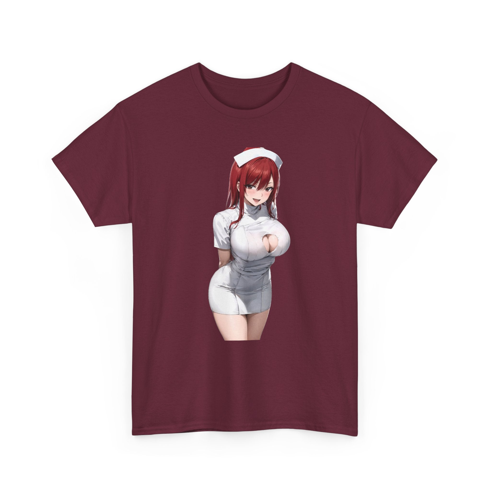 Ezra Scarlet Nurse Uniform Anime Heavy Cotton Tee