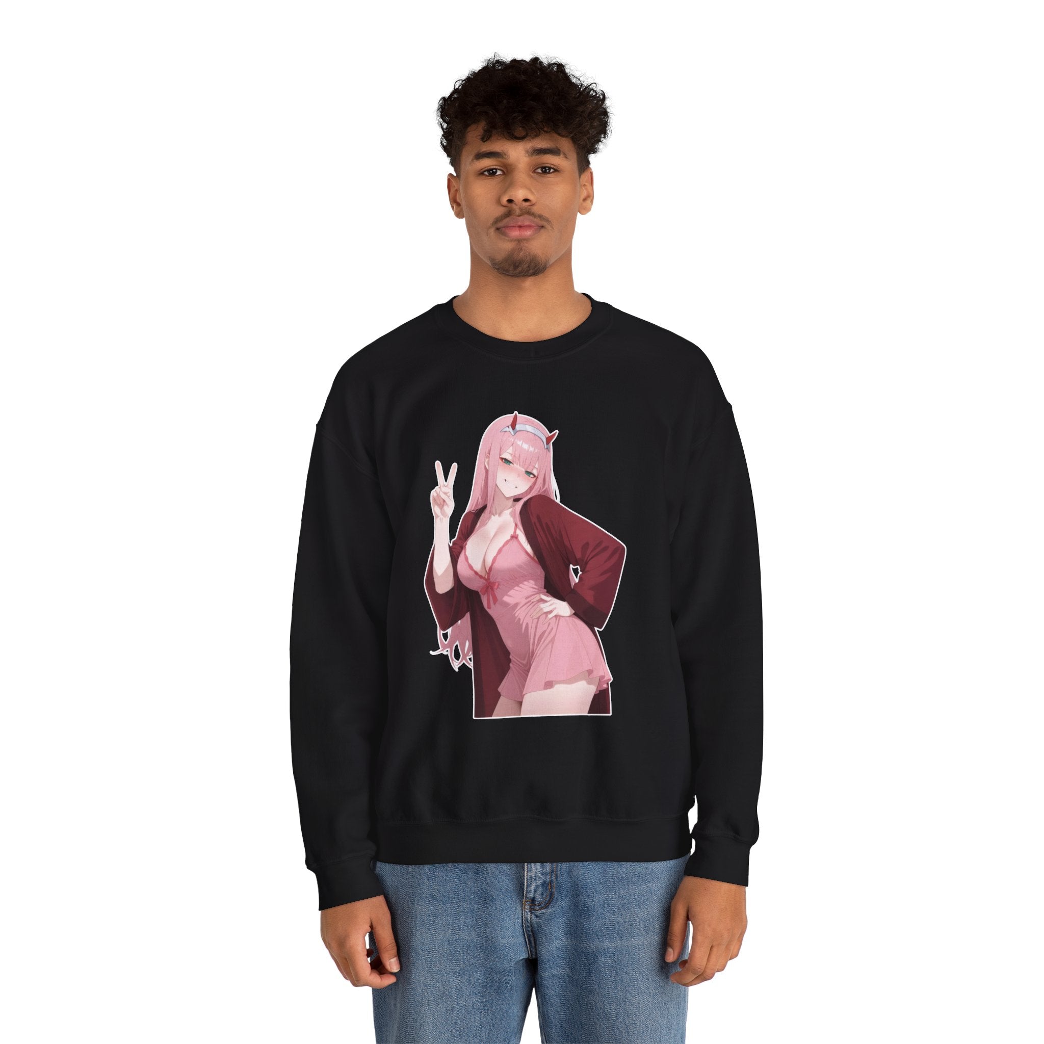 Zero Two Unisex Heavy Blend™ Crewneck Sweatshirt