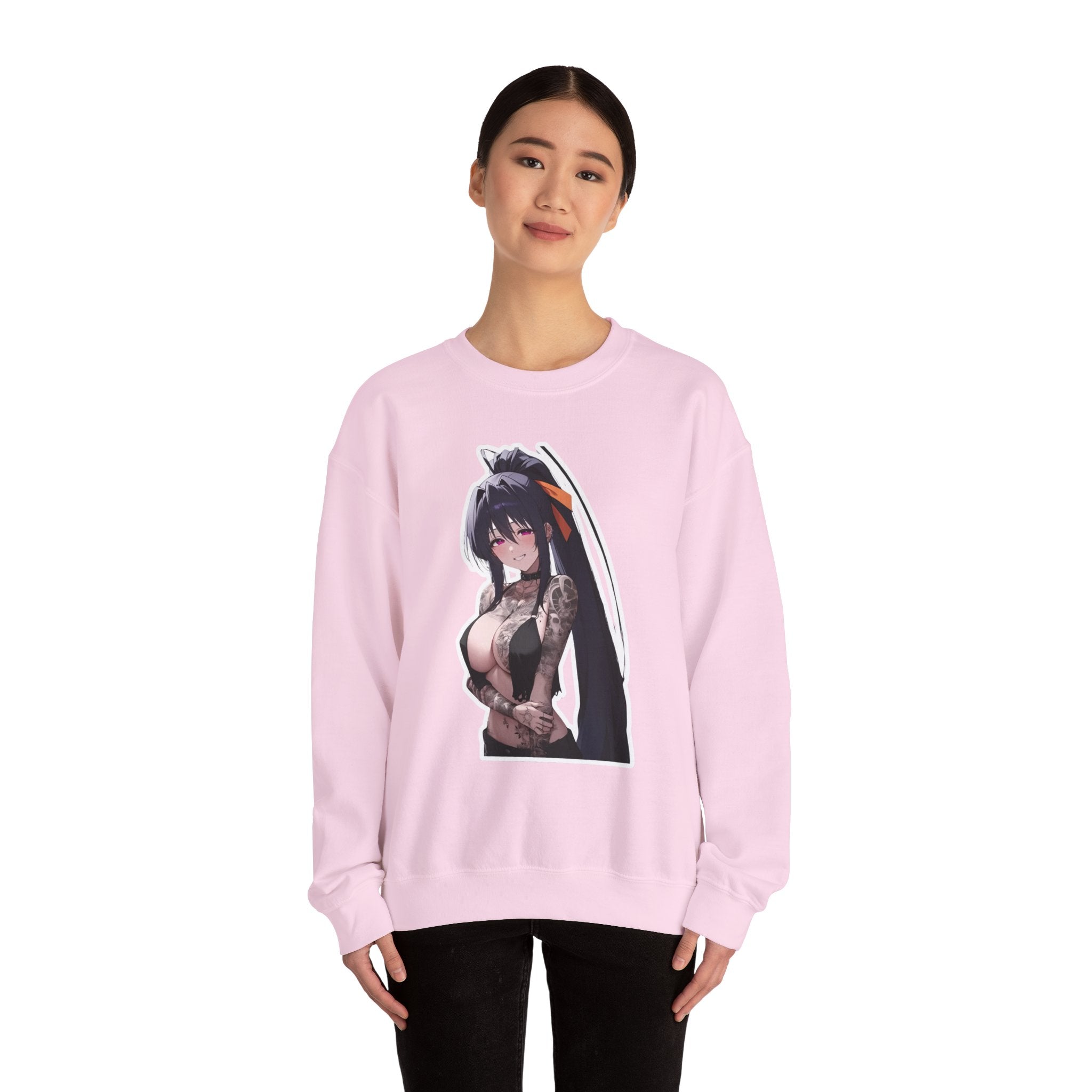 Akeno Himejima Gothic Tattooed Unisex Heavy Blend™ Crewneck Sweatshirt