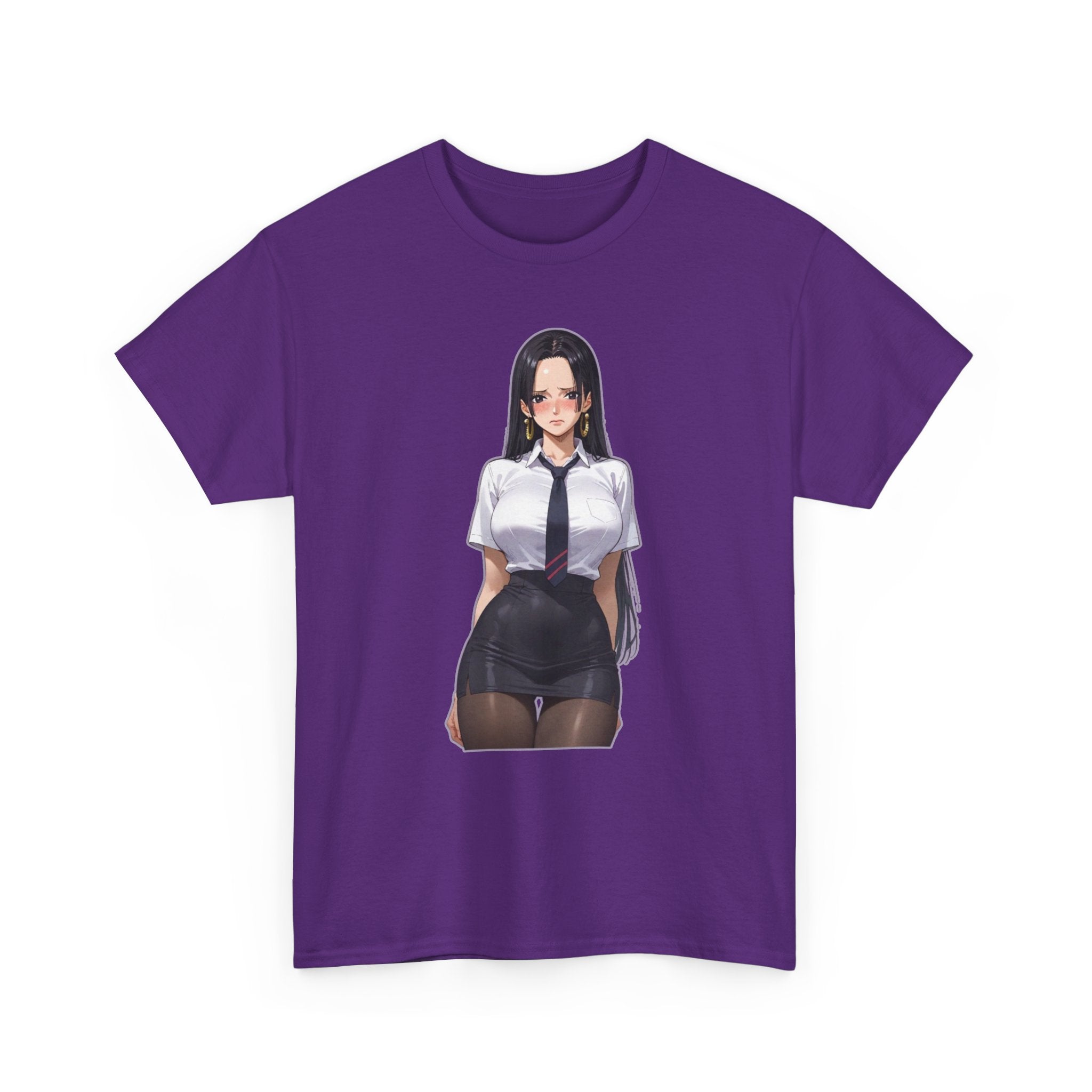 Nico Robin Office Lady Blushing Unisex Heavy Cotton Tee