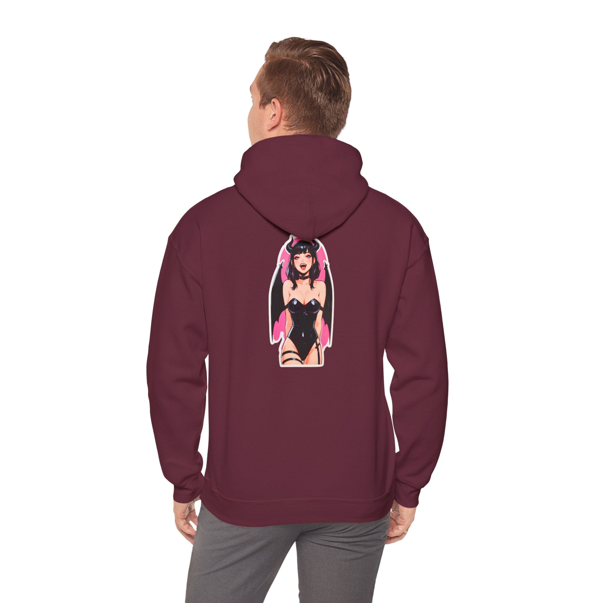 Succubus Ahegao Dark Gothic Unisex Heavy Blend™ Hooded Sweatshirt