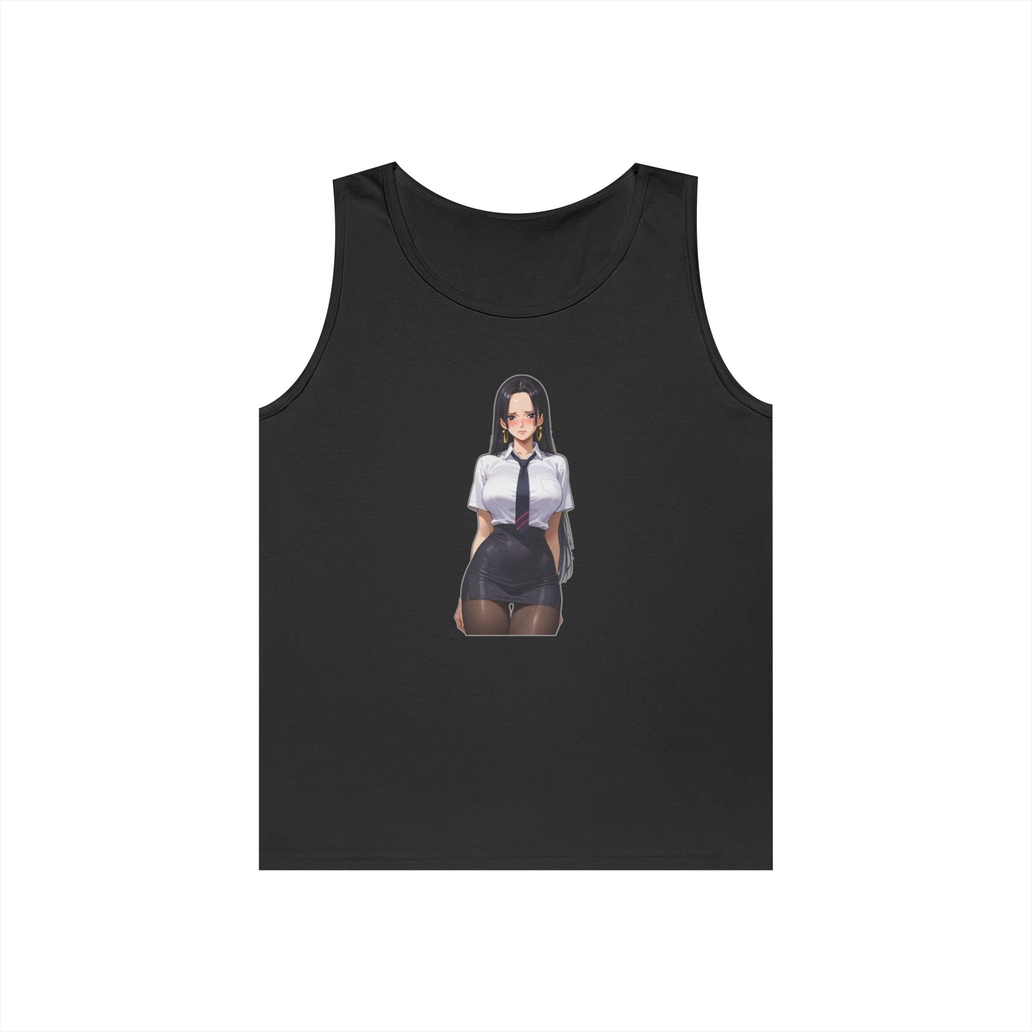 Nico Robin Office Lady Blushing Heavy Cotton Tank Top