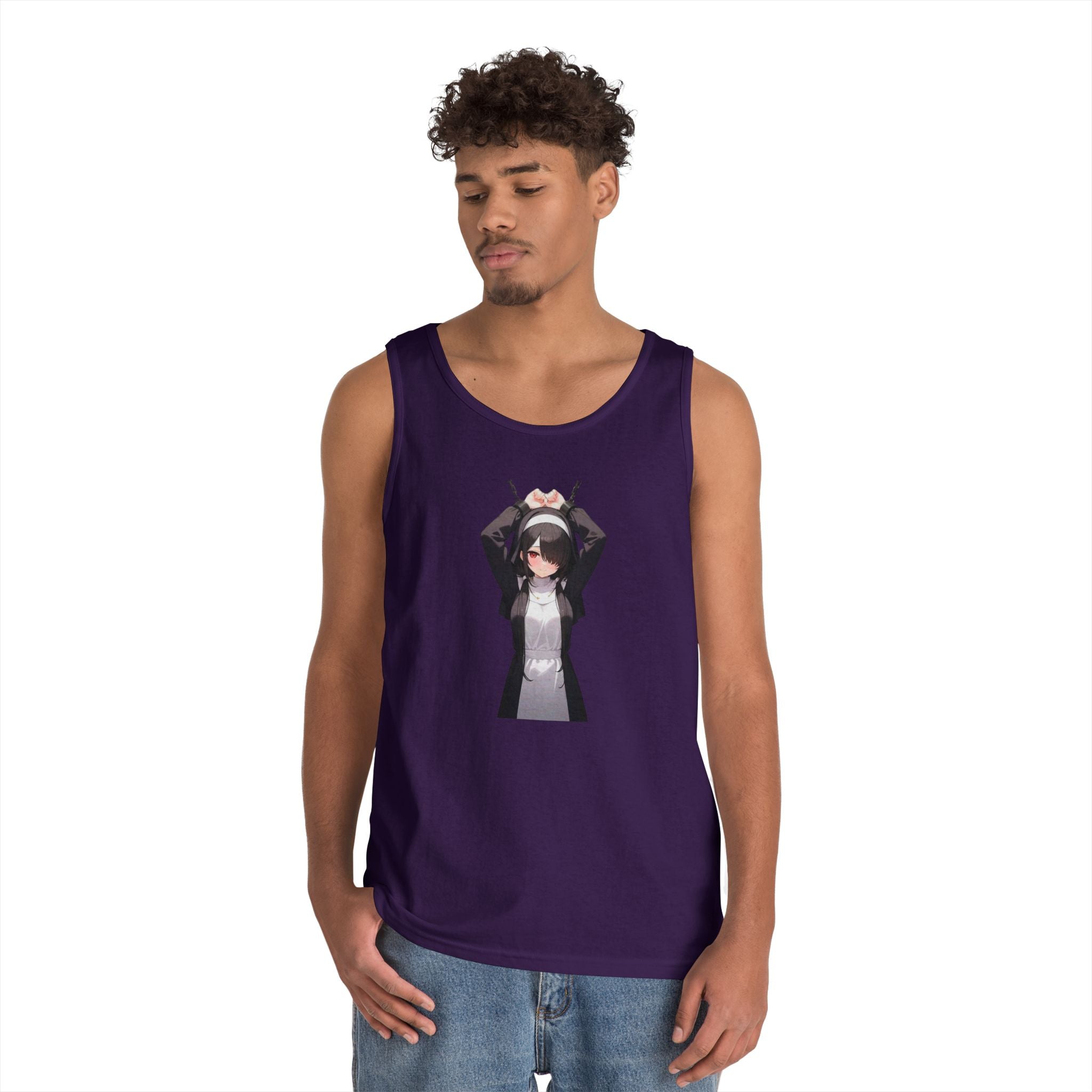 Tokisaki Kurum Nun Gothic Anime Heavy Cotton Tank Top