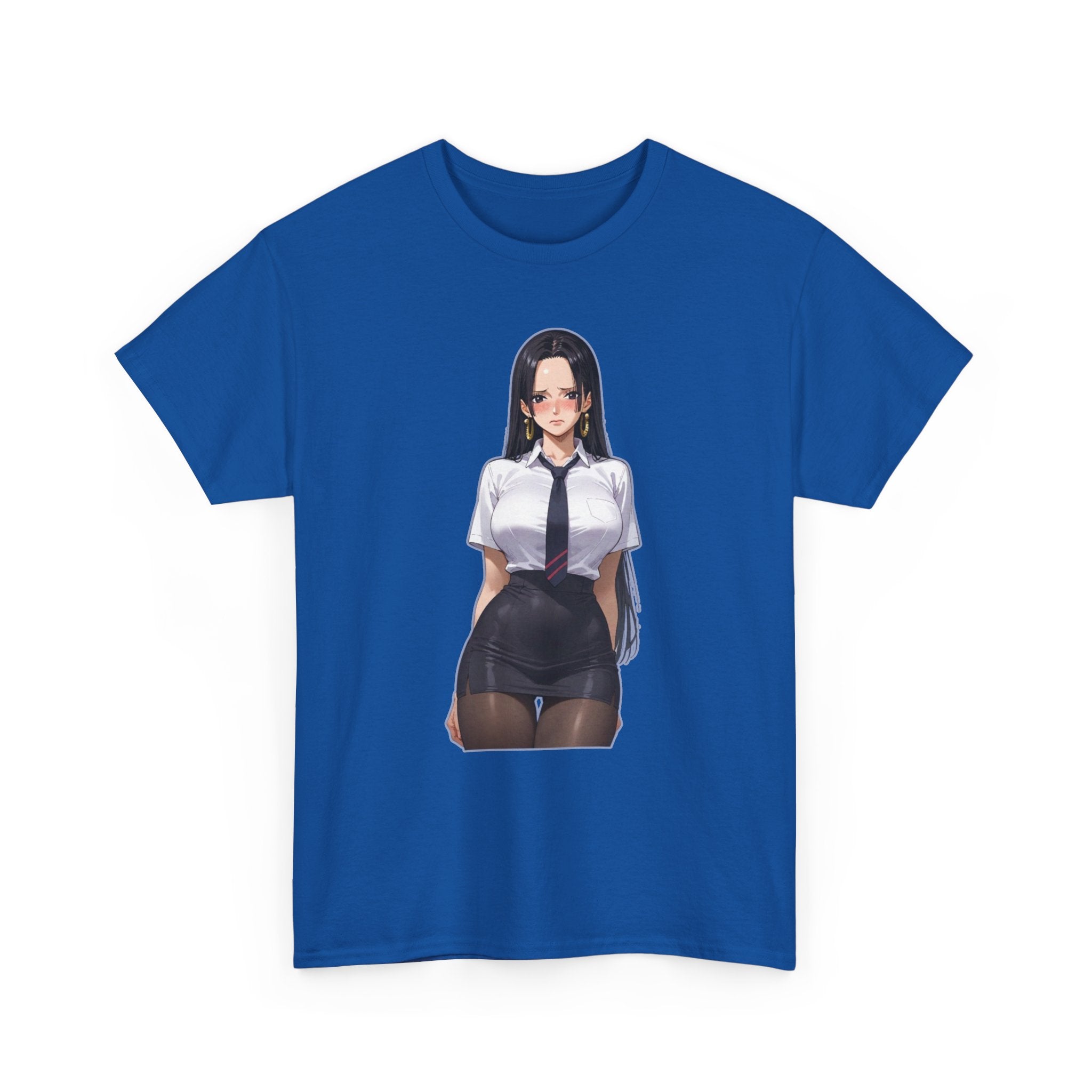 Nico Robin Office Lady Blushing Unisex Heavy Cotton Tee