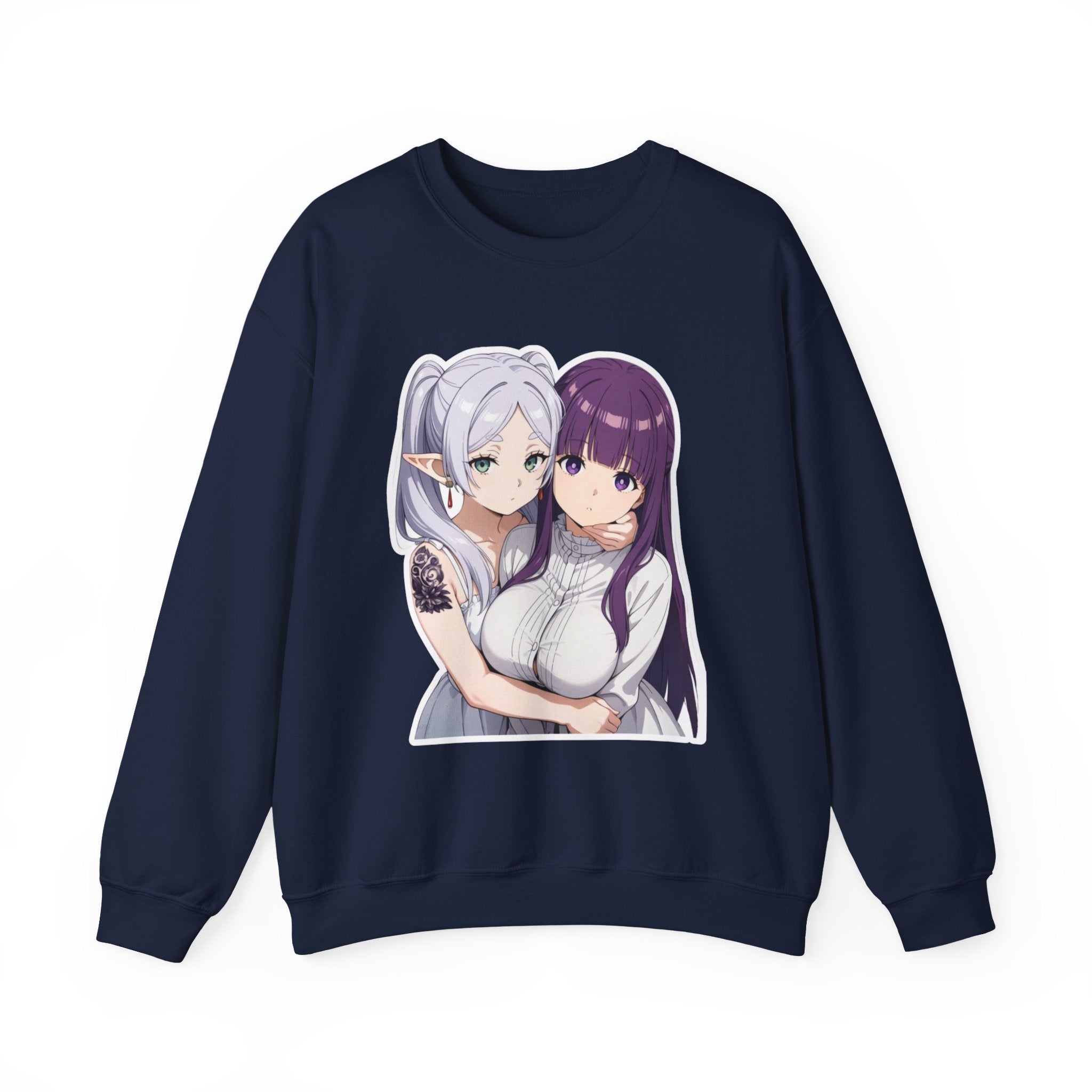 Fern x Frieren Waifu Unisex Heavy Blend™ Crewneck Sweatshirt