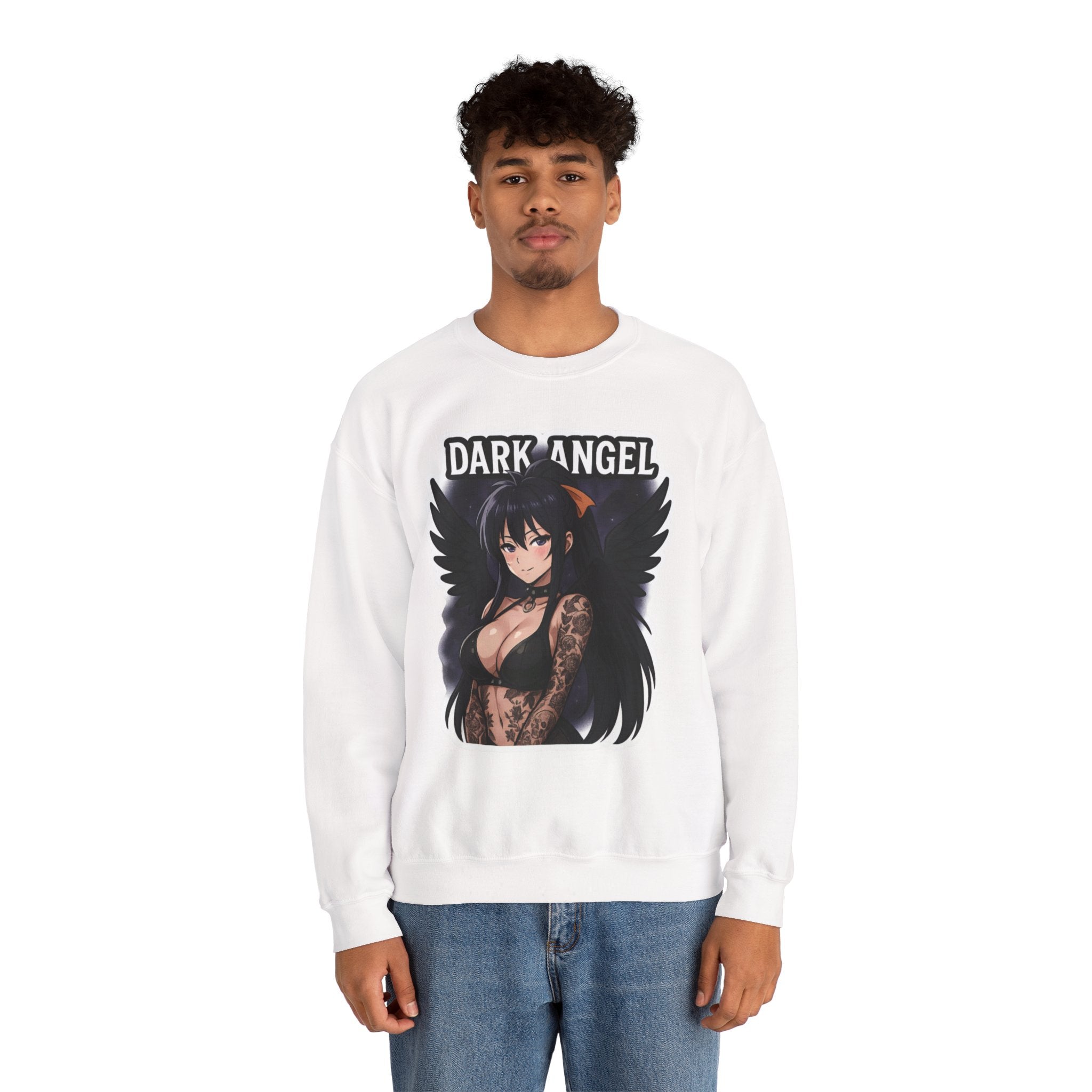 Akeno Himejima Dark Angel Unisex Heavy Blend™ Crewneck Sweatshirt