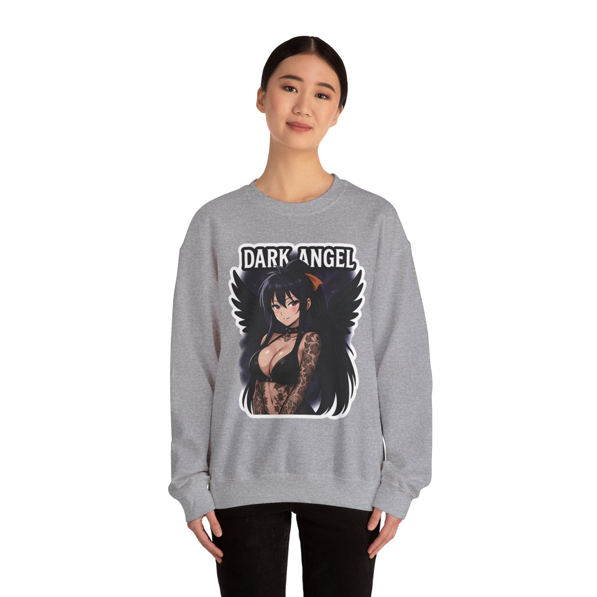 Akeno Himejima Dark Angel Unisex Heavy Blend™ Crewneck Sweatshirt