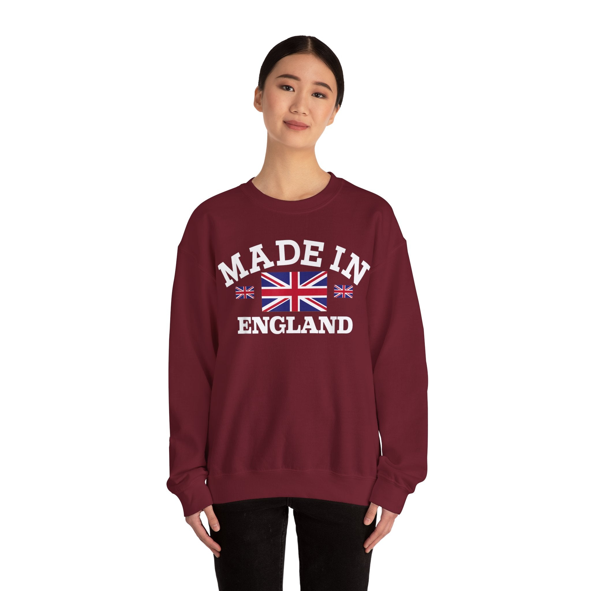 Made in England British Flag Union Jack Unisex Heavy Blend™ Crewneck Sweatshirt