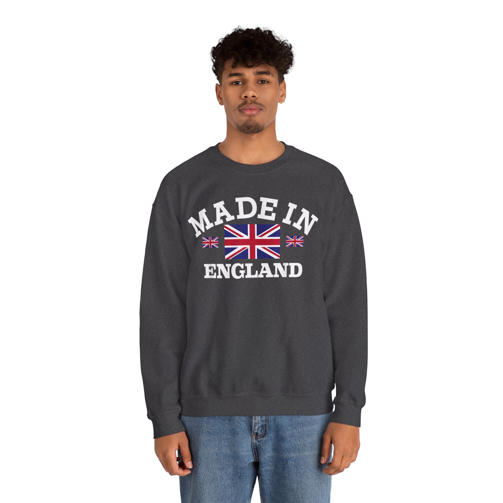 Made in England British Flag Union Jack Unisex Heavy Blend™ Crewneck Sweatshirt