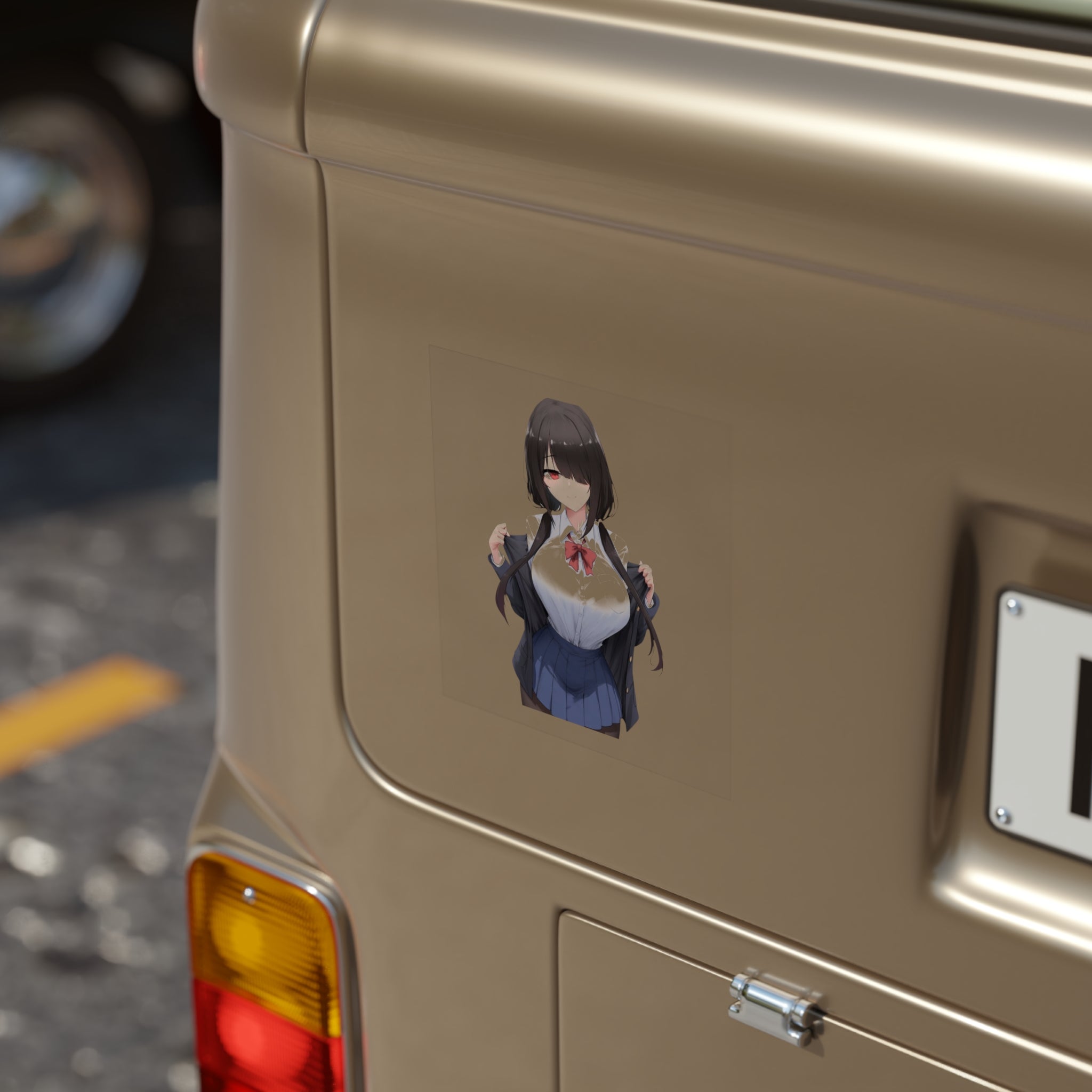 Tokisaki Kurum Schoolgirl Gothic Seductive Vinyl Sticker