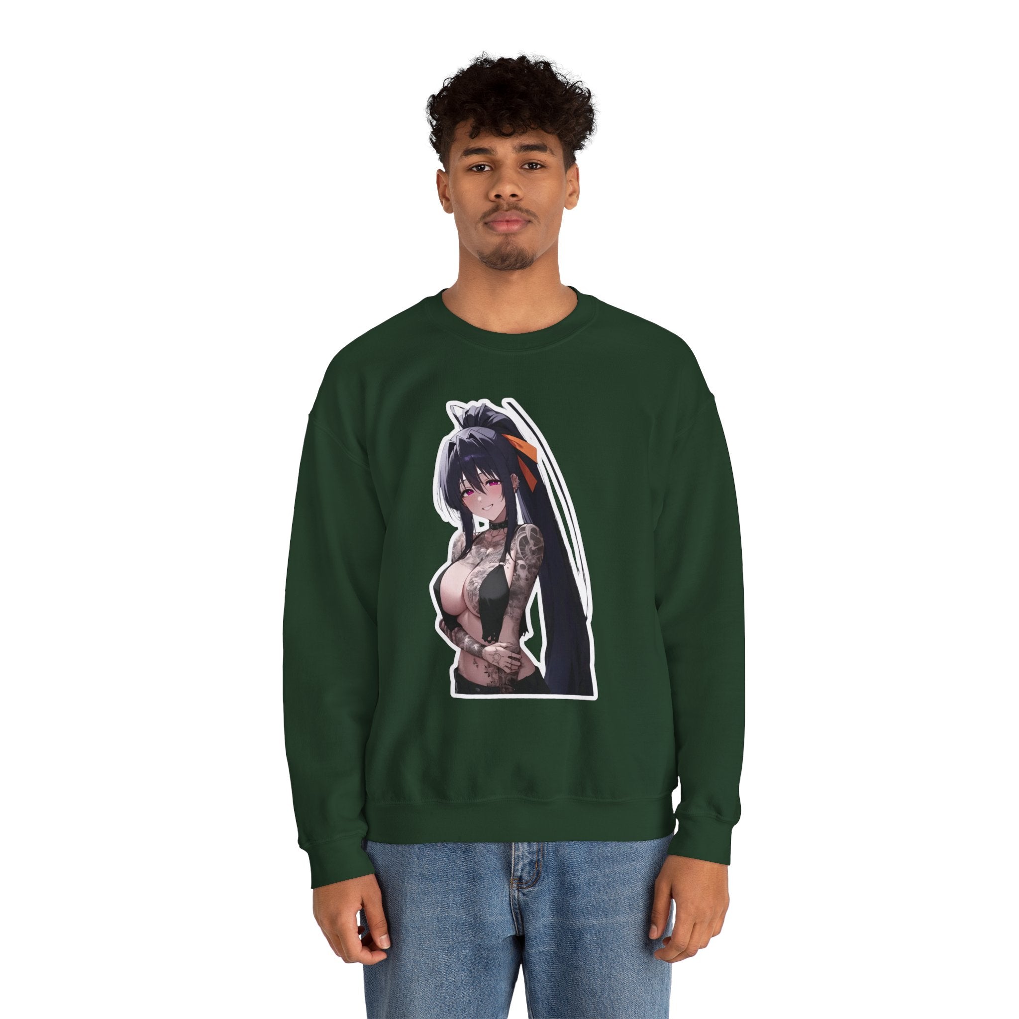 Akeno Himejima Gothic Tattooed Unisex Heavy Blend™ Crewneck Sweatshirt