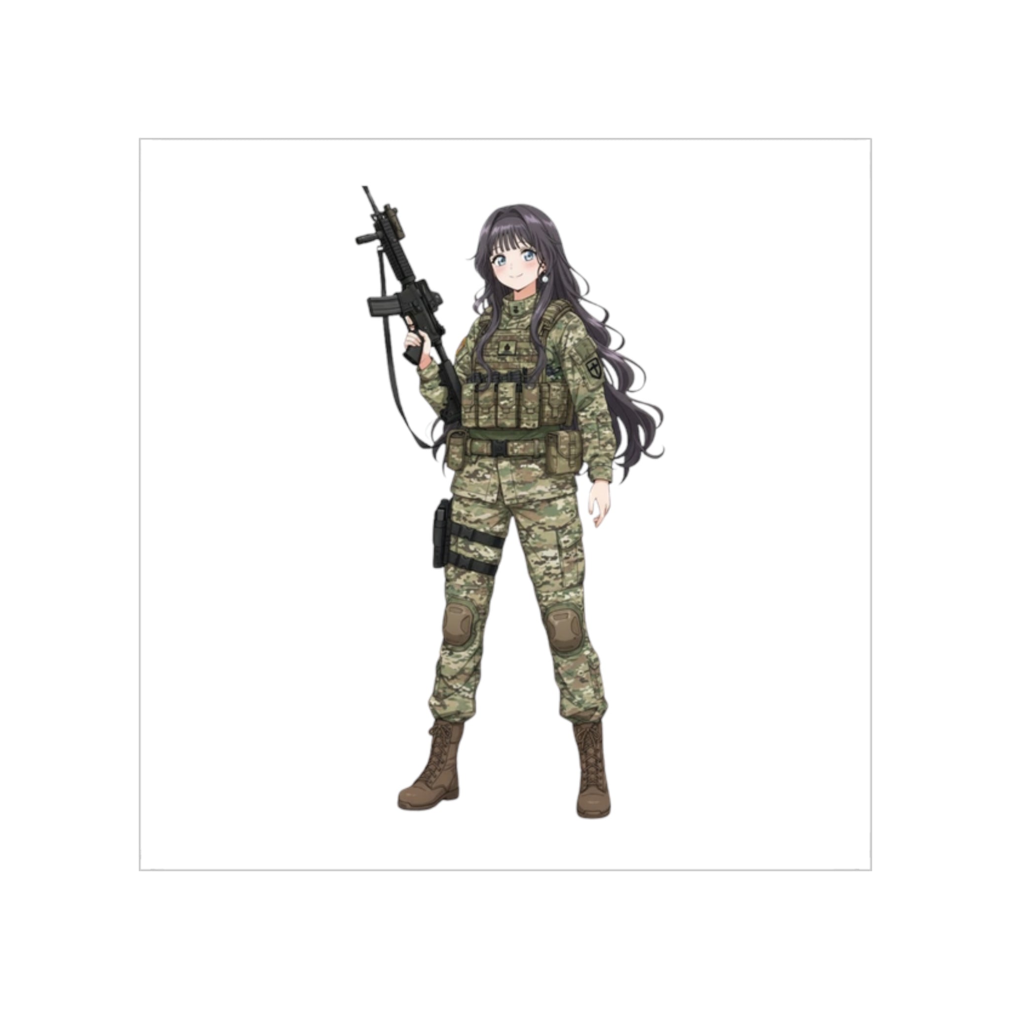 Kaoruko Waguri Tactical Waifu Sticker