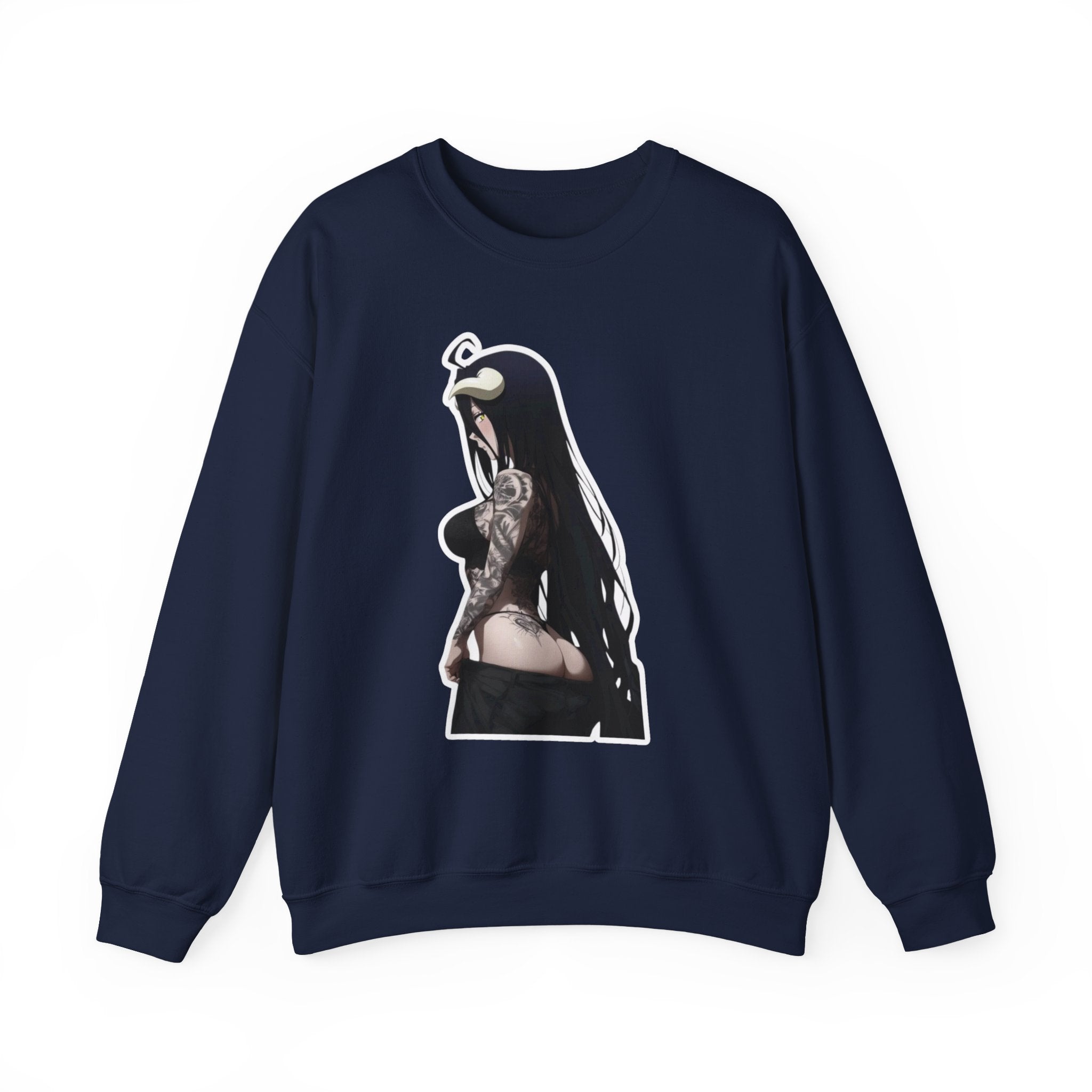 Albedo From Overlord Gothic Tattooed Unisex Heavy Blend™ Crewneck Sweatshirt