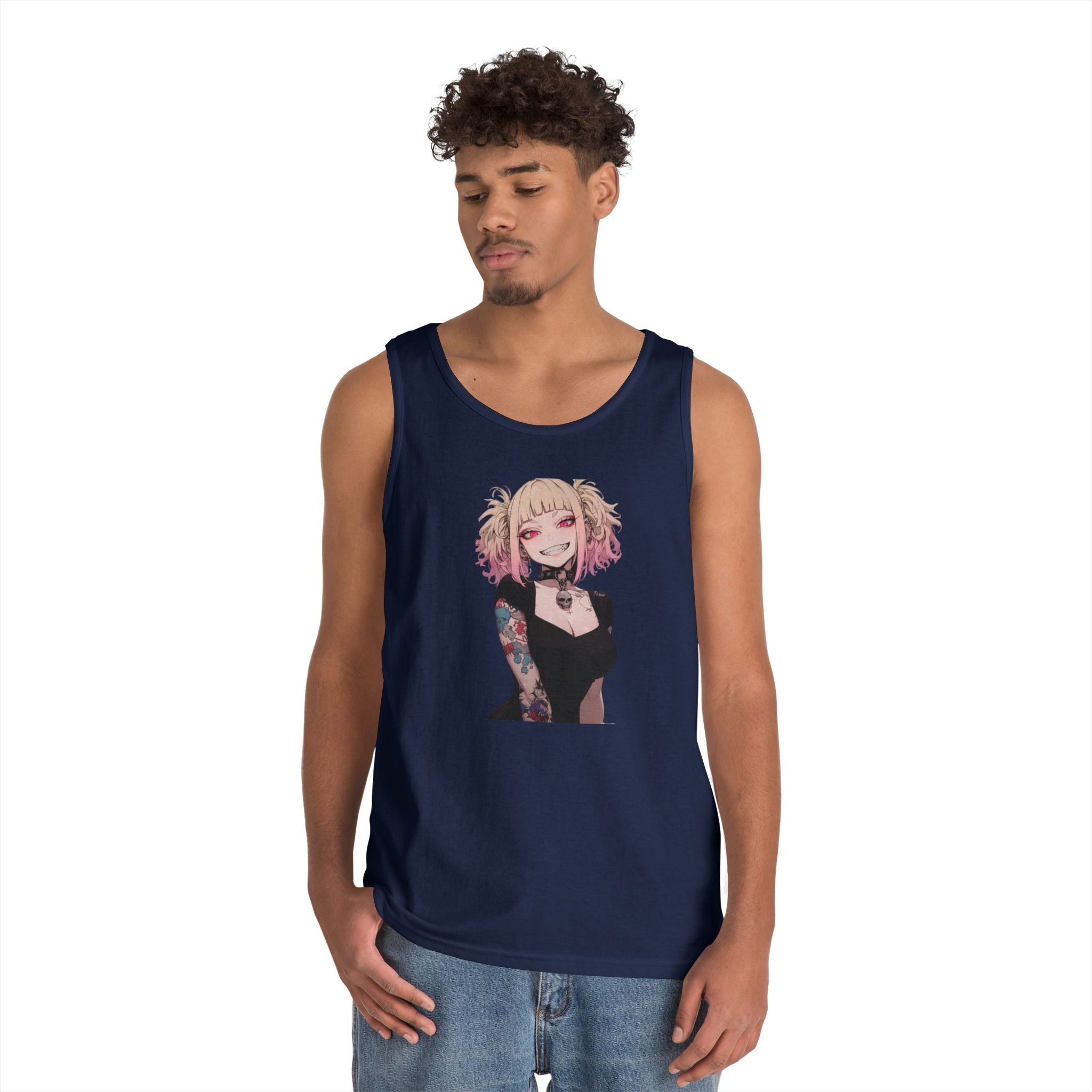 Gothic Himiko Toga Tattooed Crazy Heavy Cotton Tank Top