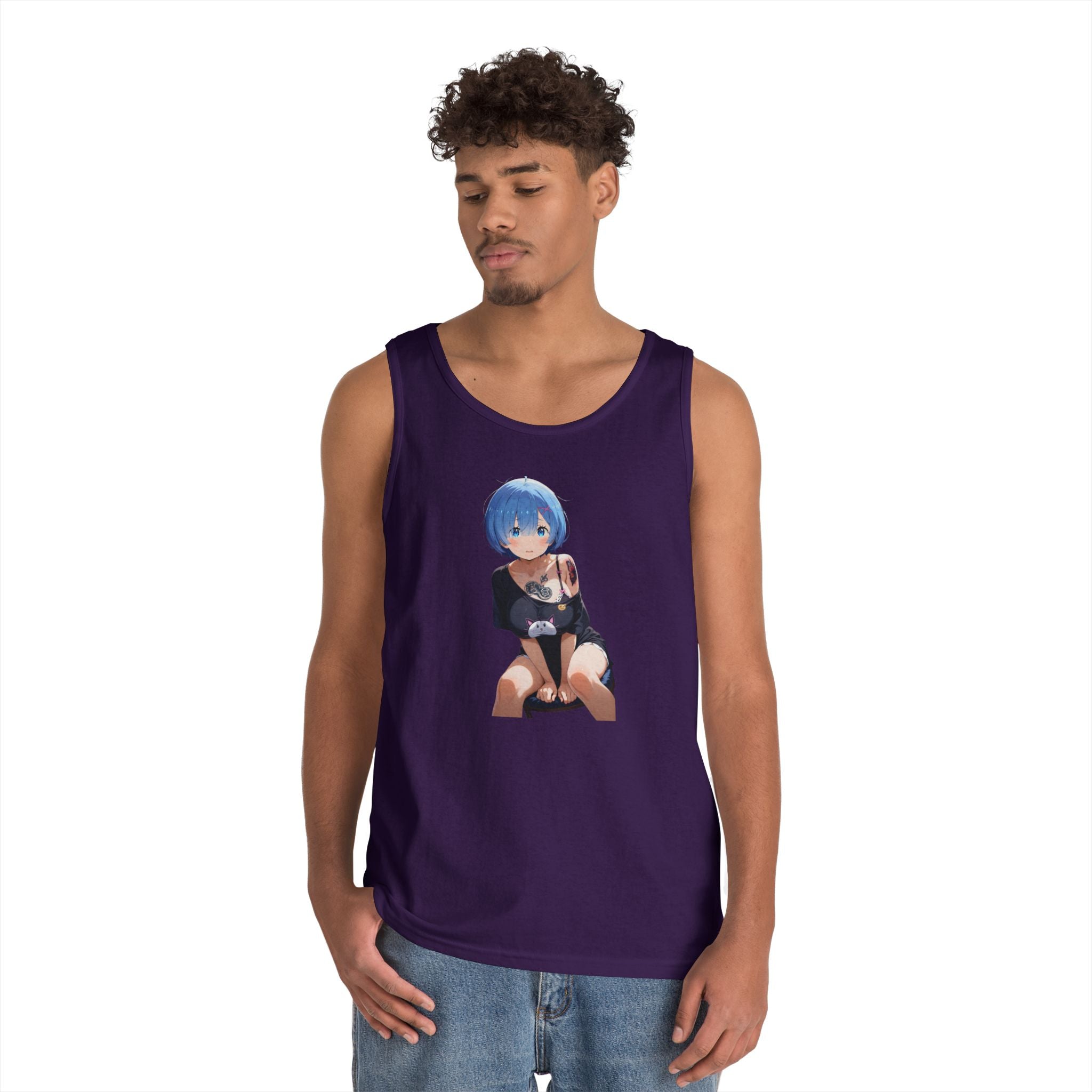 Sexy Rem Tattooed Heavy Cotton Tank Top