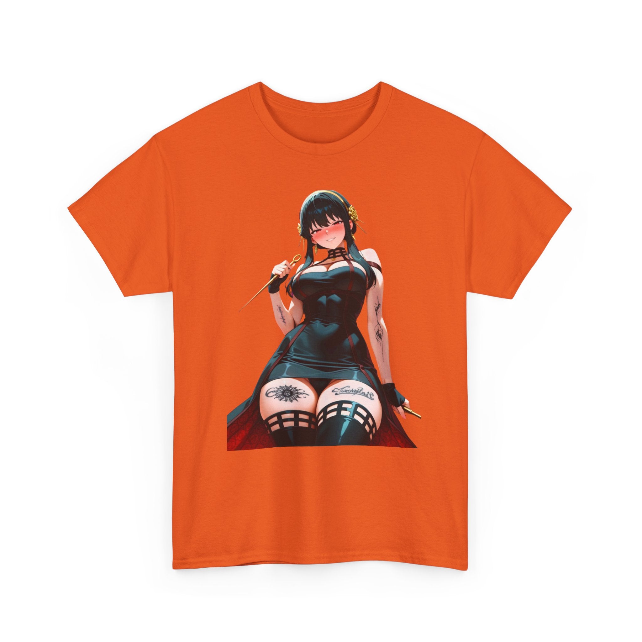 Yor Forger Assassin Gothic Tattooed Unisex Heavy Cotton Tee
