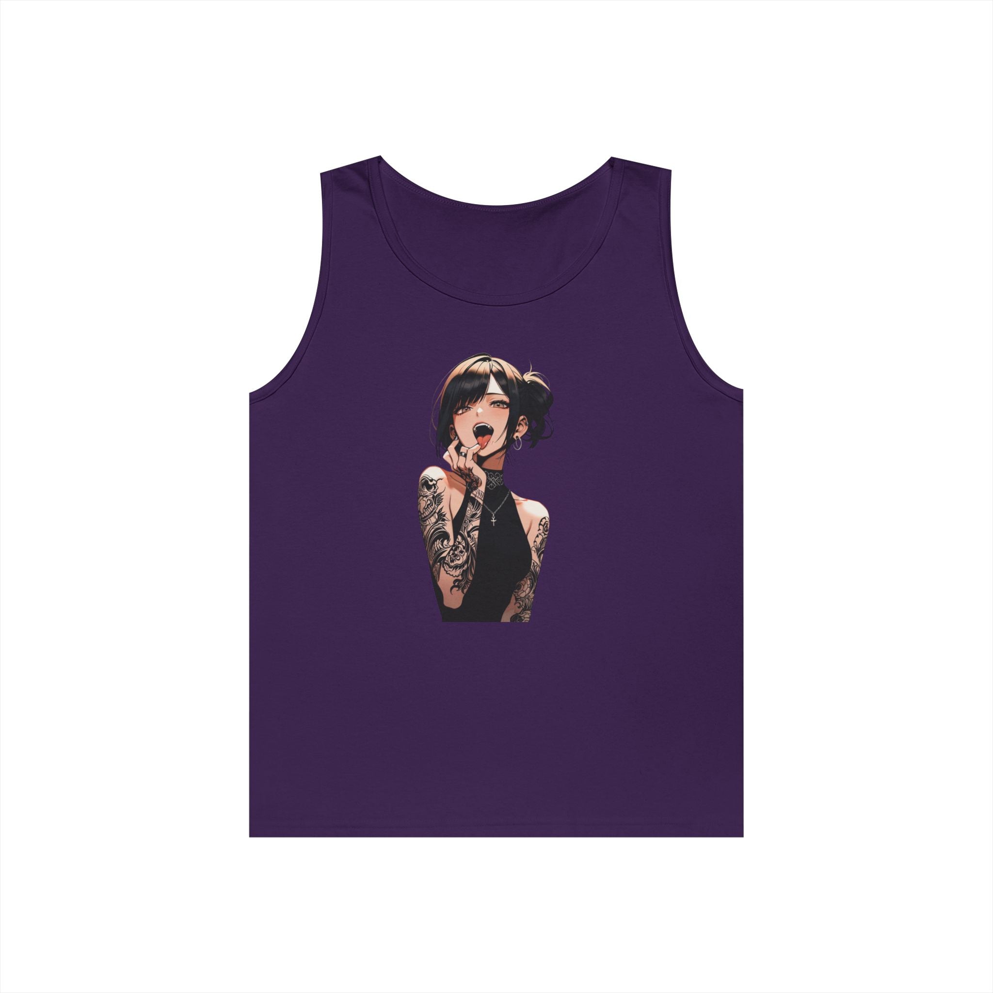 Gothic Himiko Toga Tattooed Ahegao Heavy Cotton Tank Top