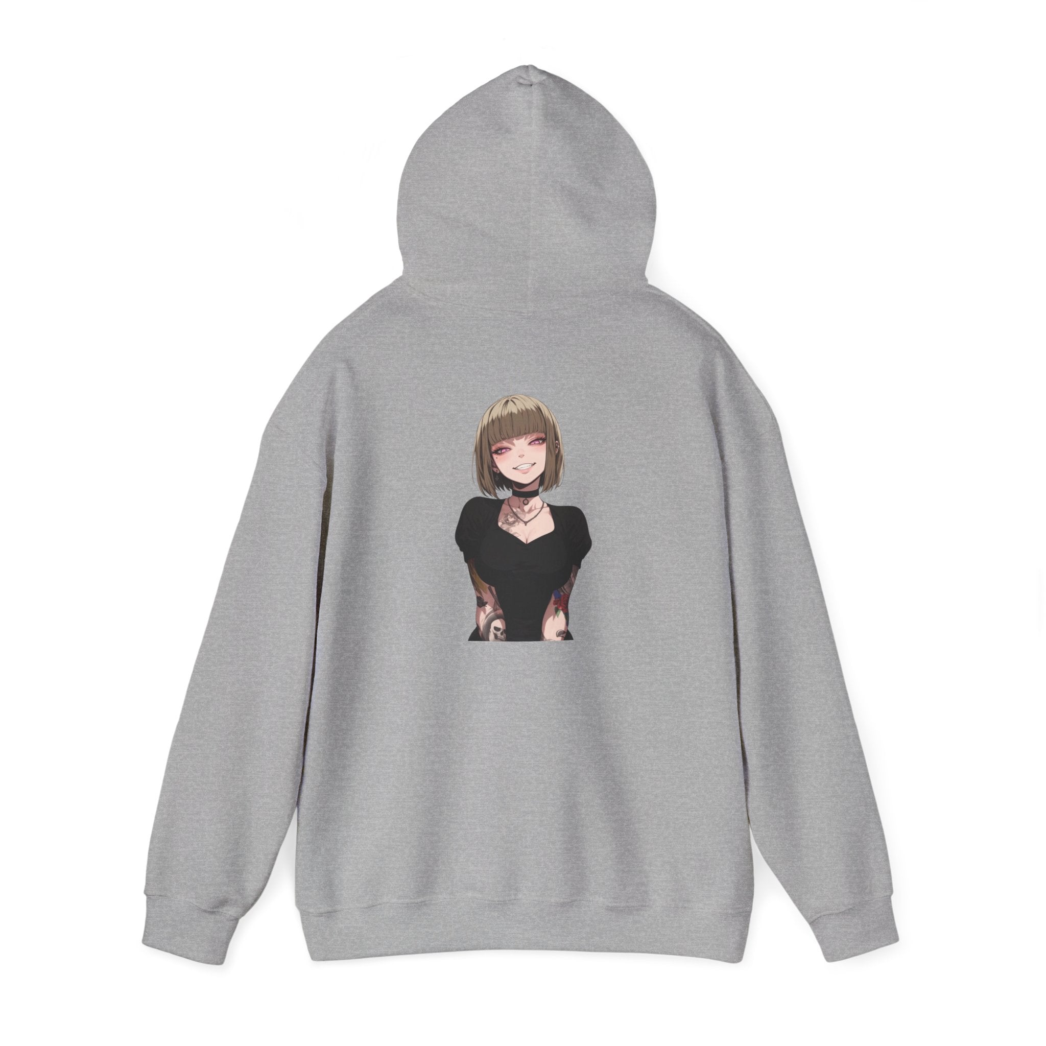 Sexy Style Himiko Toga Skull Tattooed Unisex Heavy Blend™ Hooded Sweatshirt