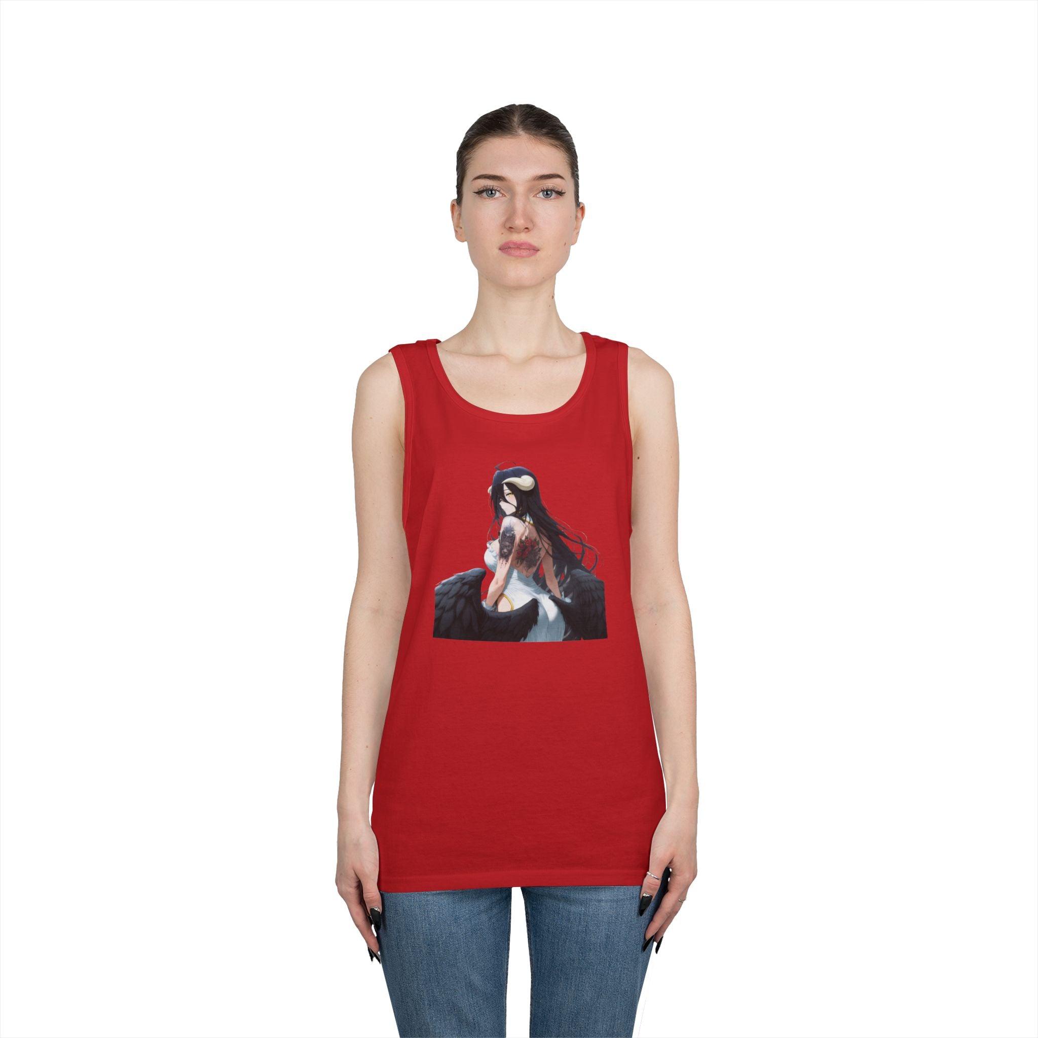 Gothic Albedo Overlord Waifu Heavy Cotton Tank Top