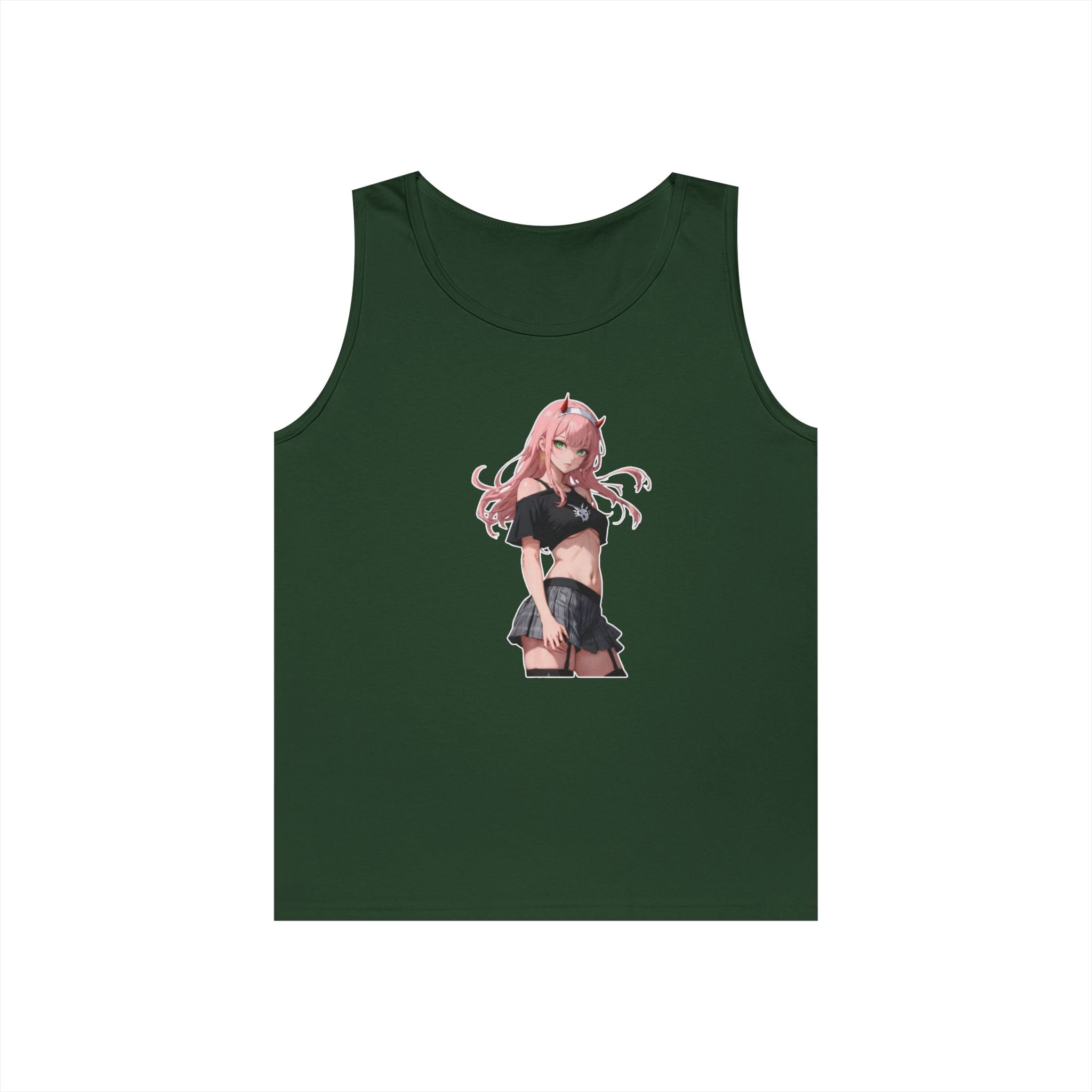 Zero Two Streetwear Style Heavy Cotton Tank Top