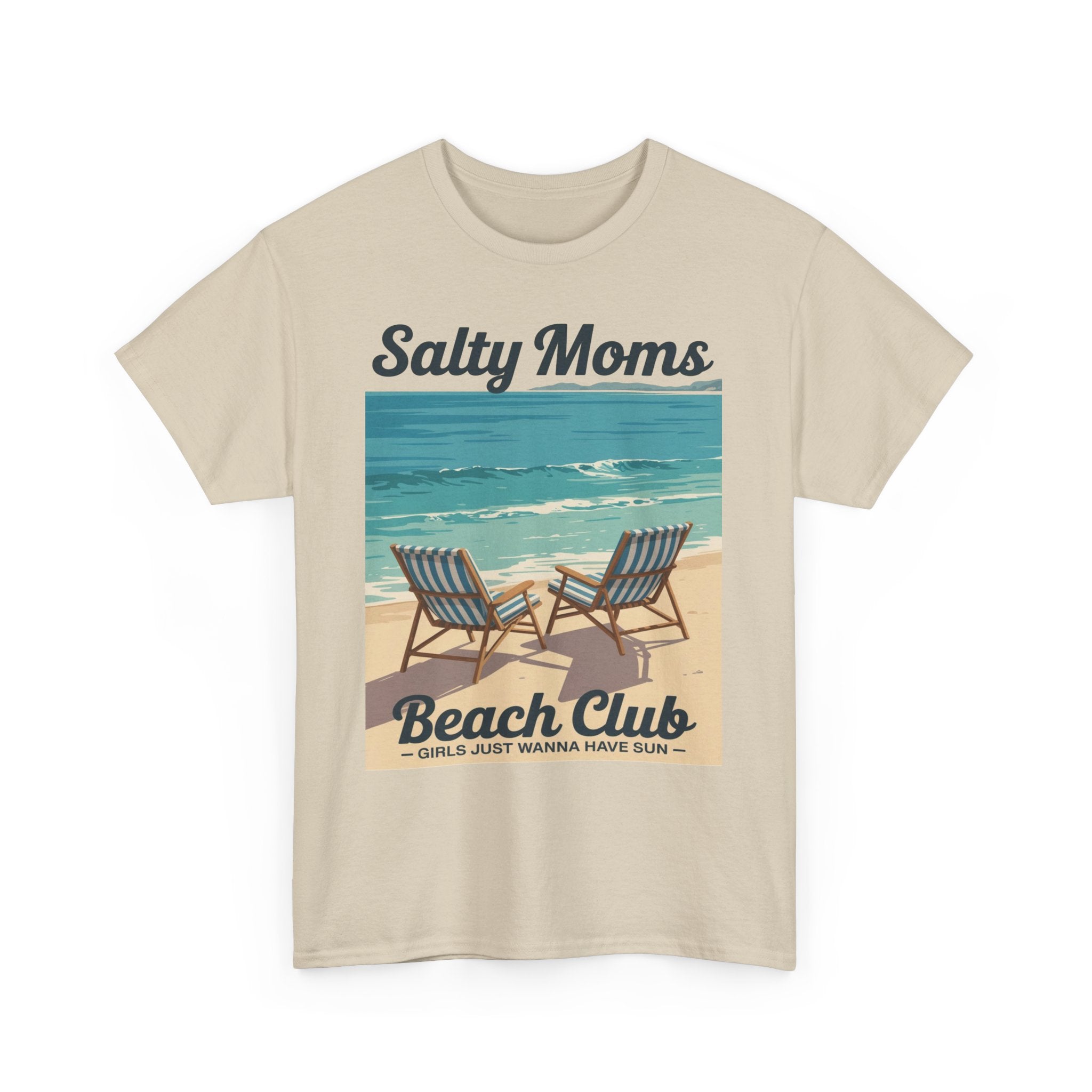 Salty Moms Beach Club Unisex Heavy Cotton Tee