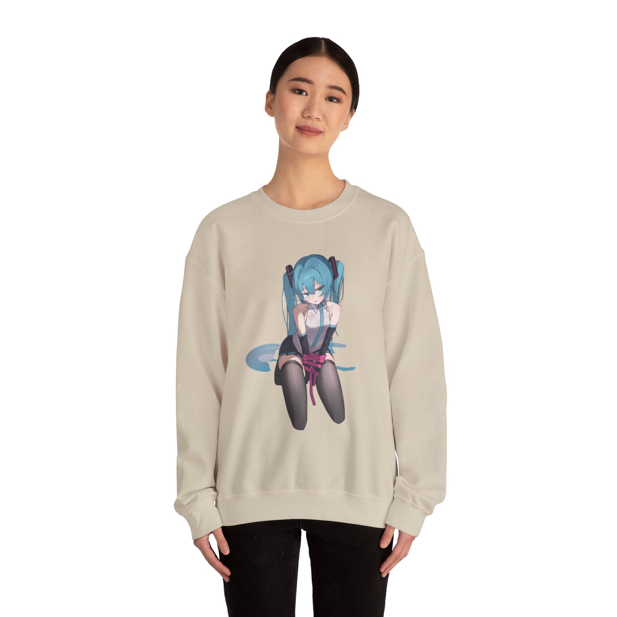 Hatsune Miku Bound Cute Anime Unisex Heavy Blend™ Crewneck Sweatshirt